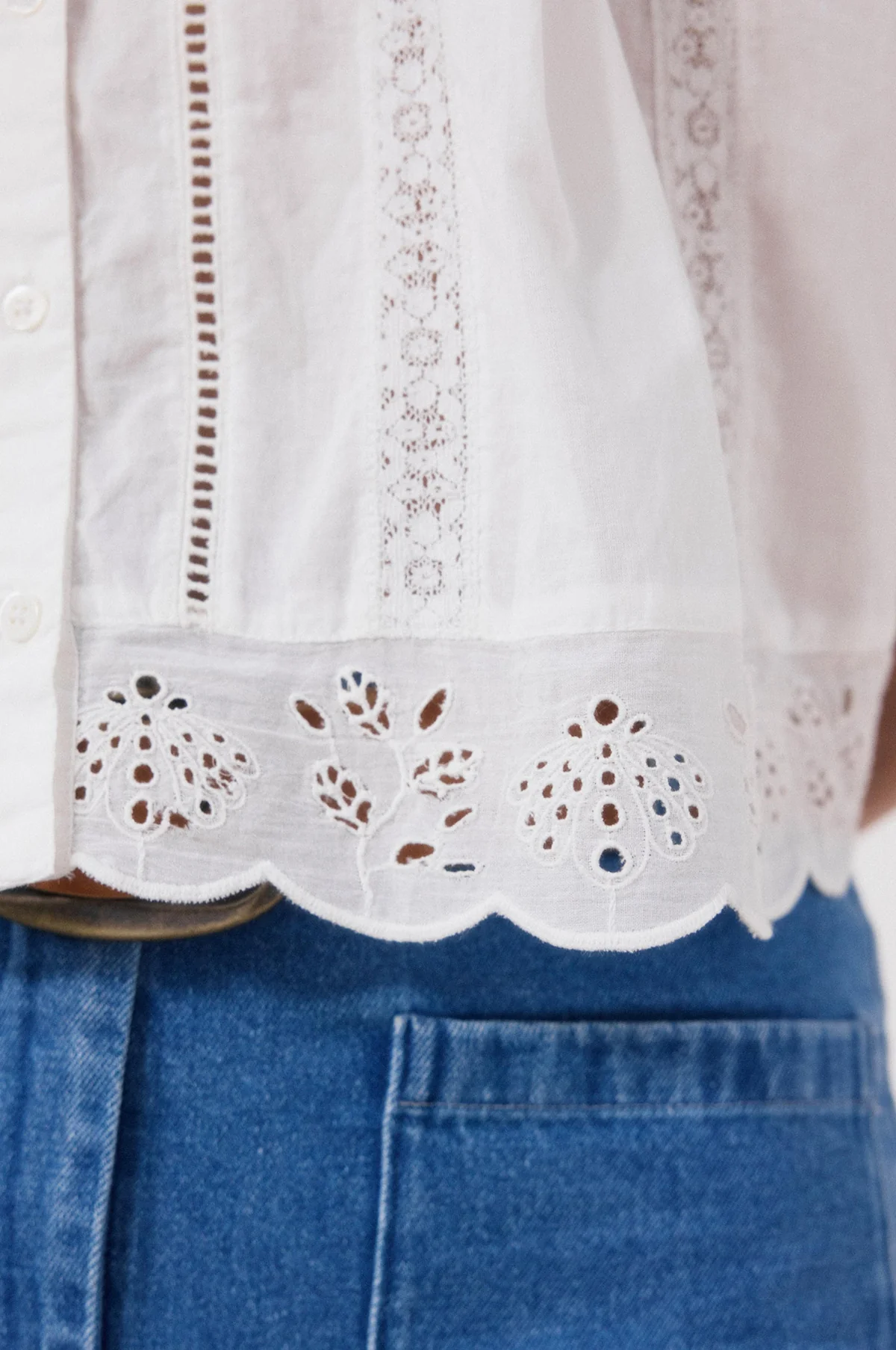 Cybil Shirt Ecru - Image 4