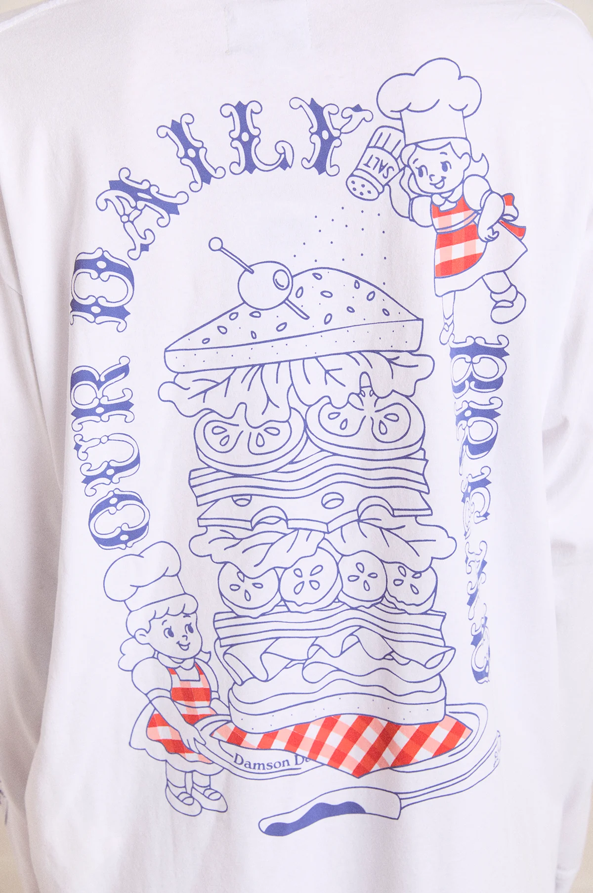 Damson Deli LS Tee White - Image 8