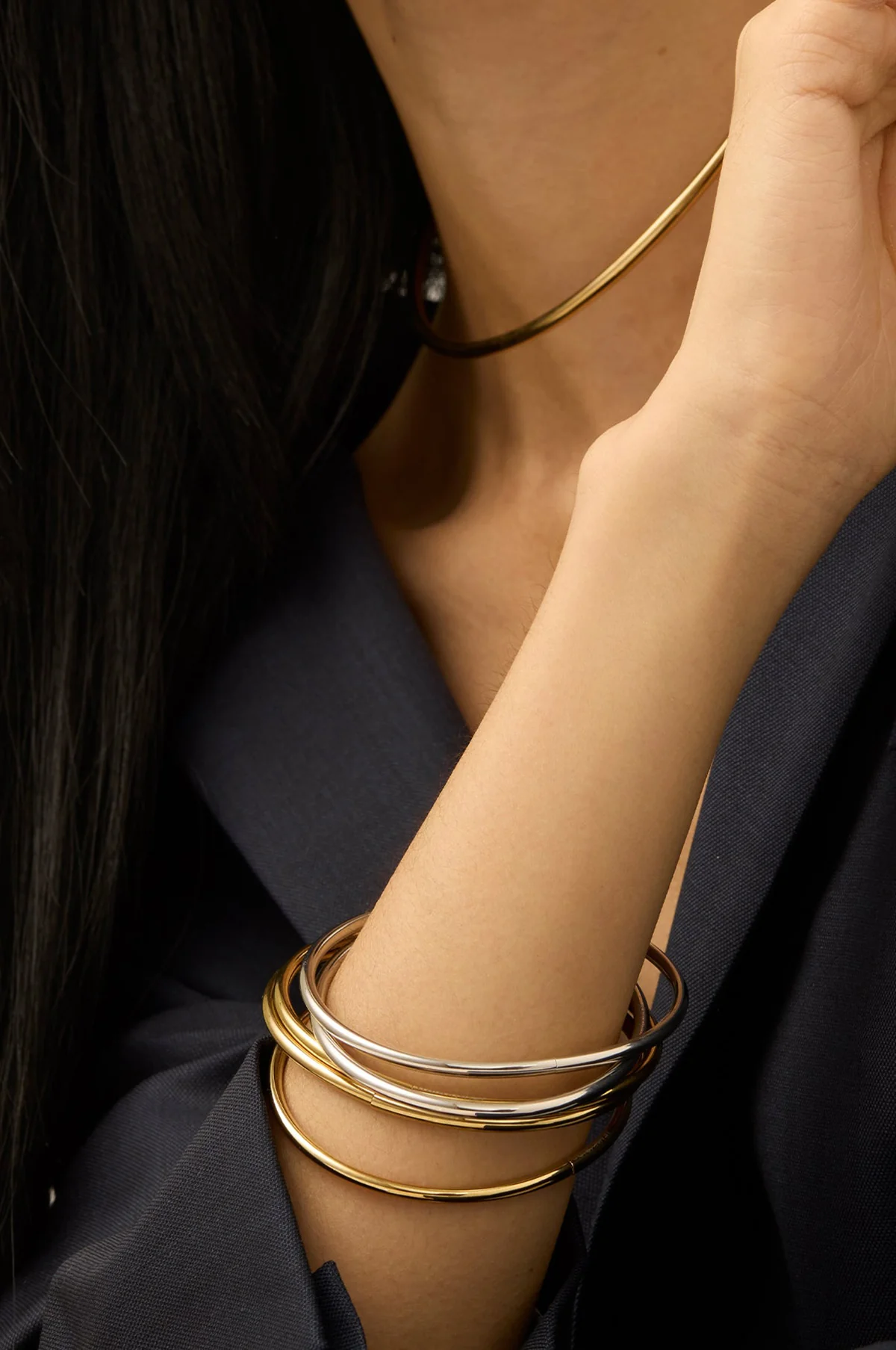Dane Two-Tone Bangle Set of 2 - Image 3
