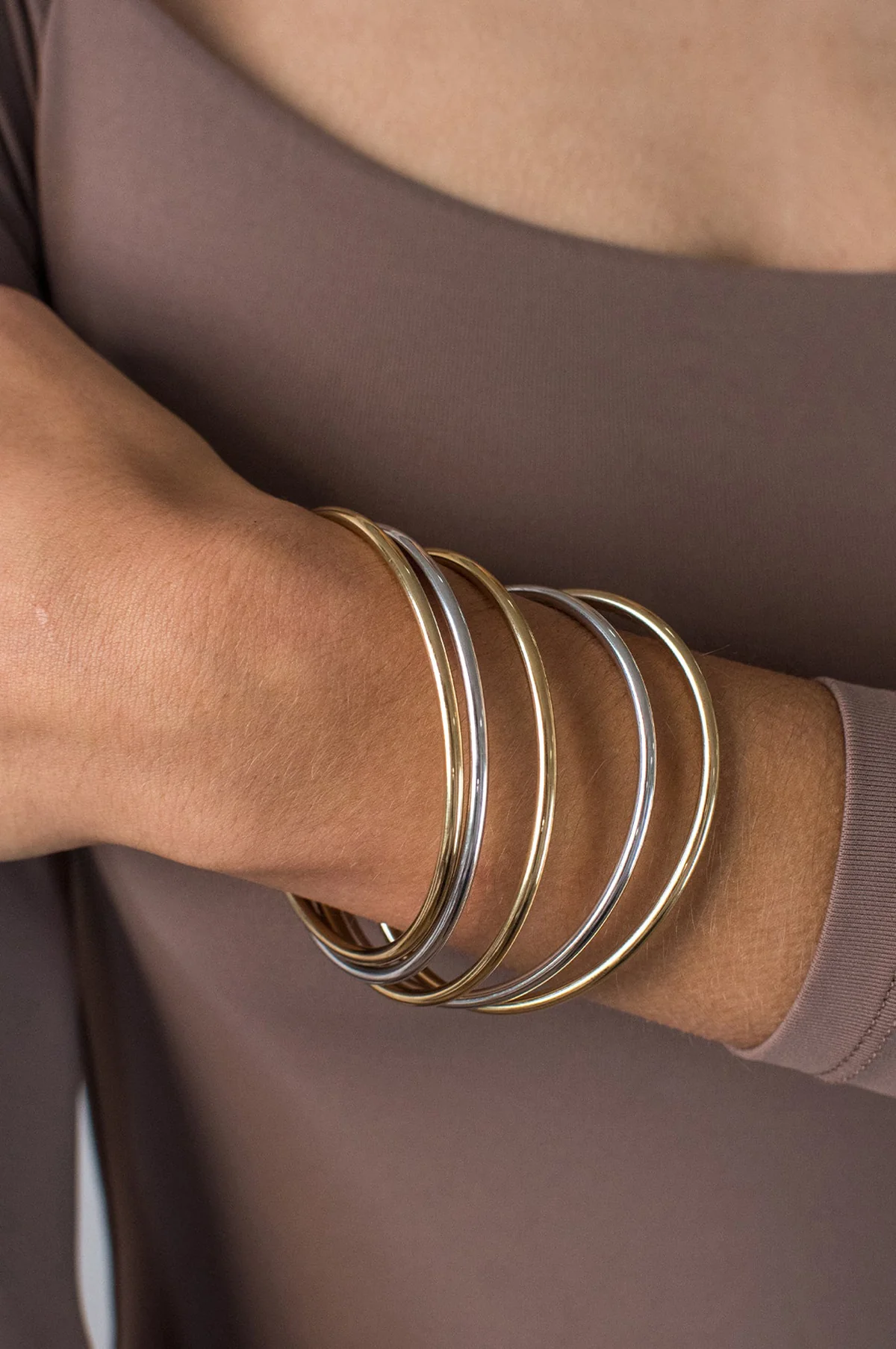 Dane Two-Tone Bangle Set of 2 - Image 4