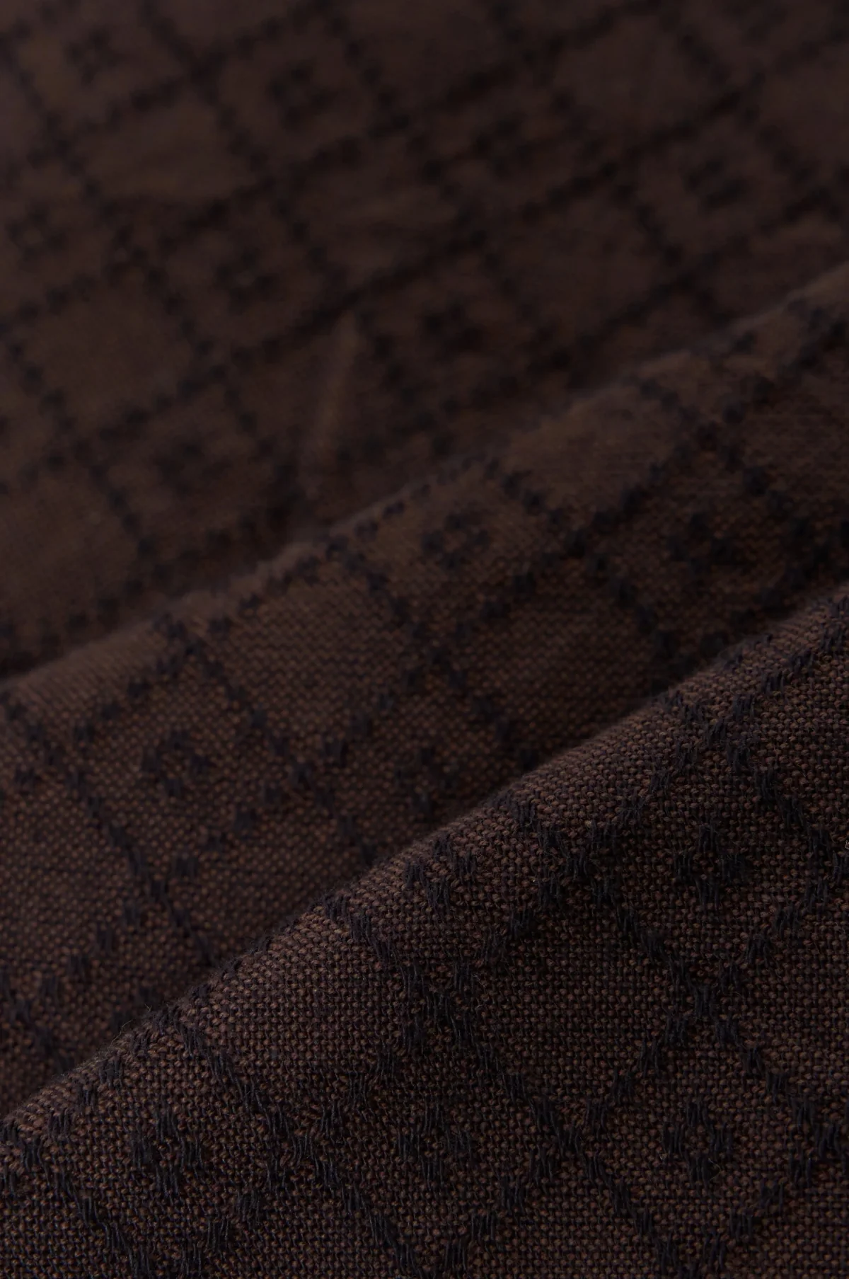 Deck Shirt Diamond Dobby Brown - Image 3