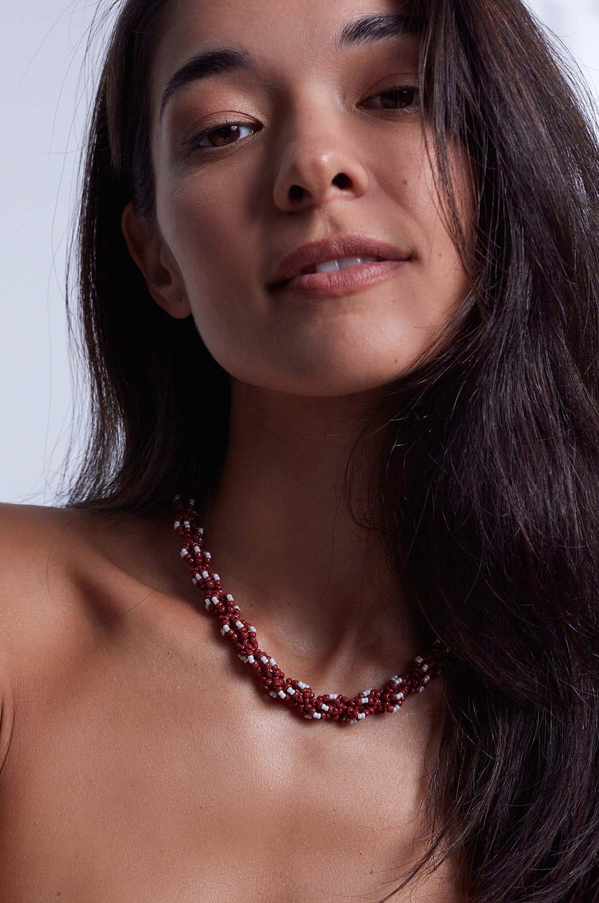 Deep Burgundy Rodeo Necklace - Image 3