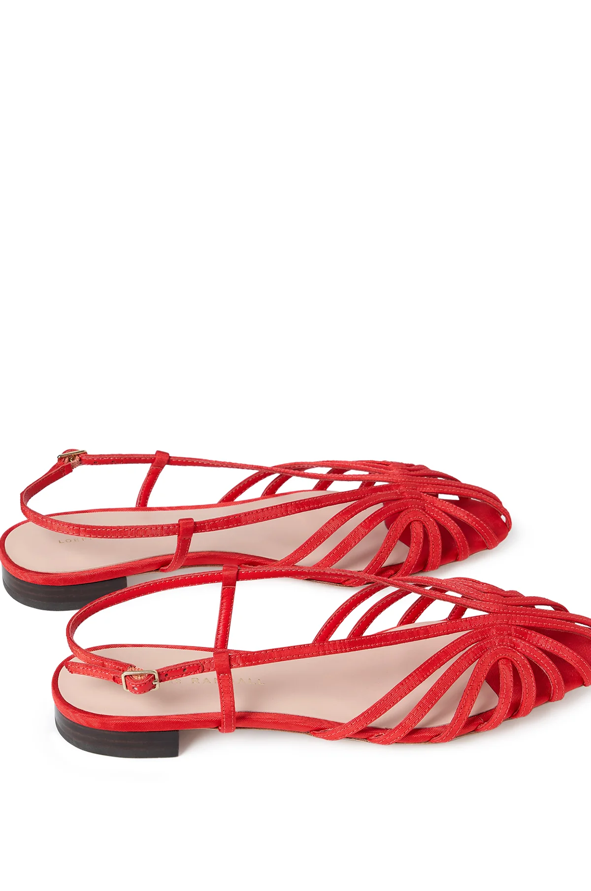 Devon Lattice Slingback Sandal Red - Image 3