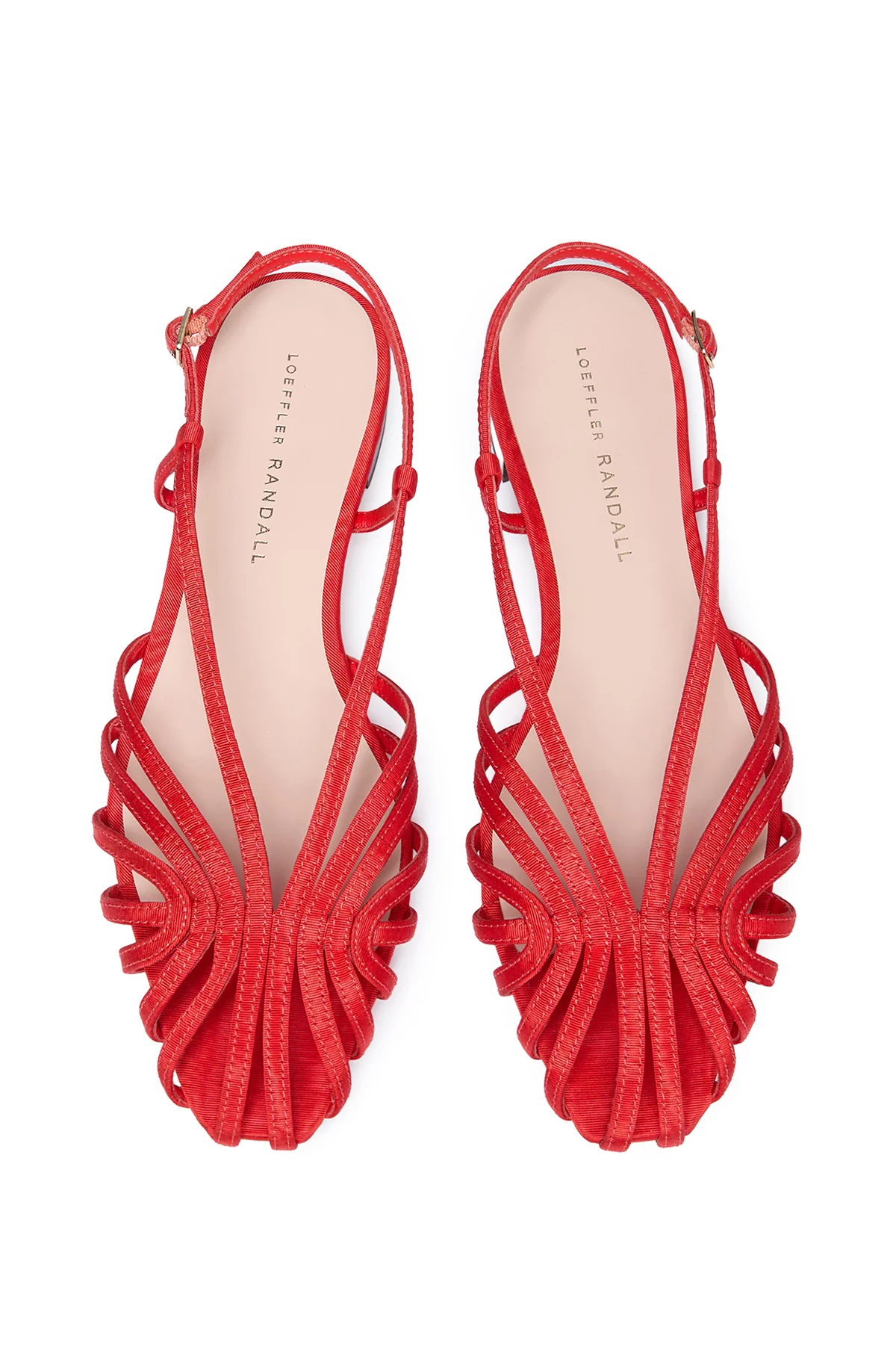 Devon Lattice Slingback Sandal Red - Image 4