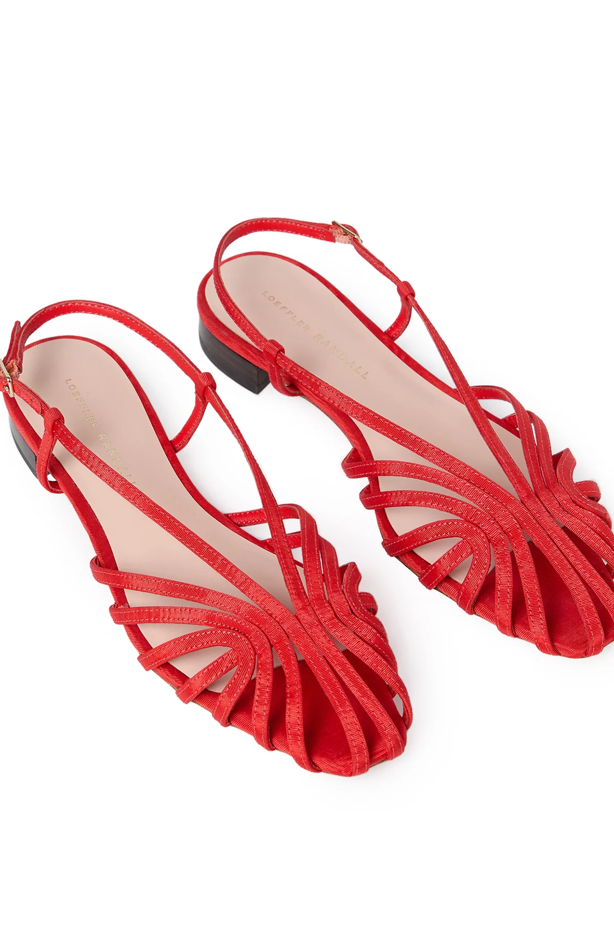 Devon Lattice Slingback Sandal Red - Image 5