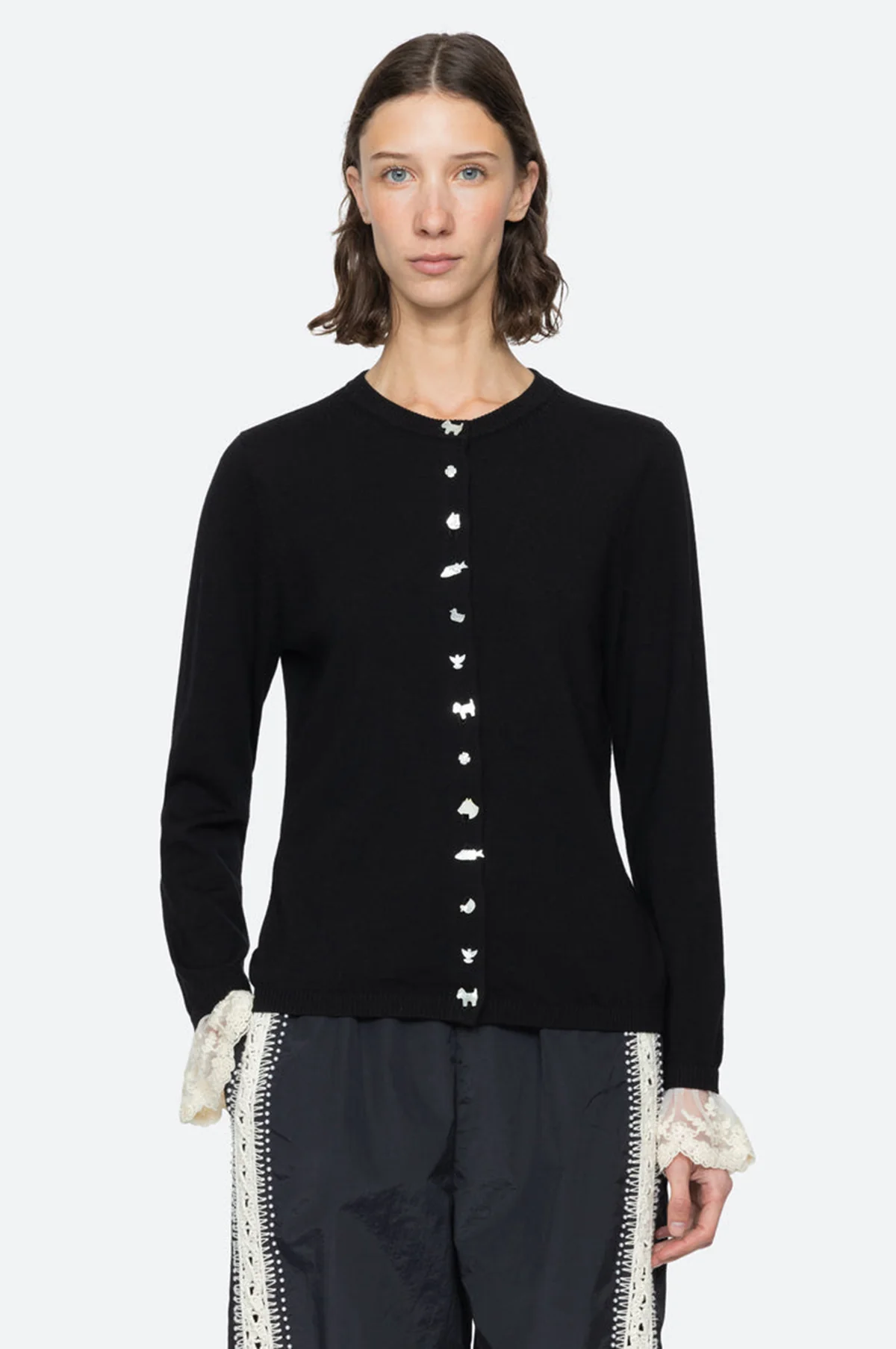 Diane Knit Cardigan Black - Image 2