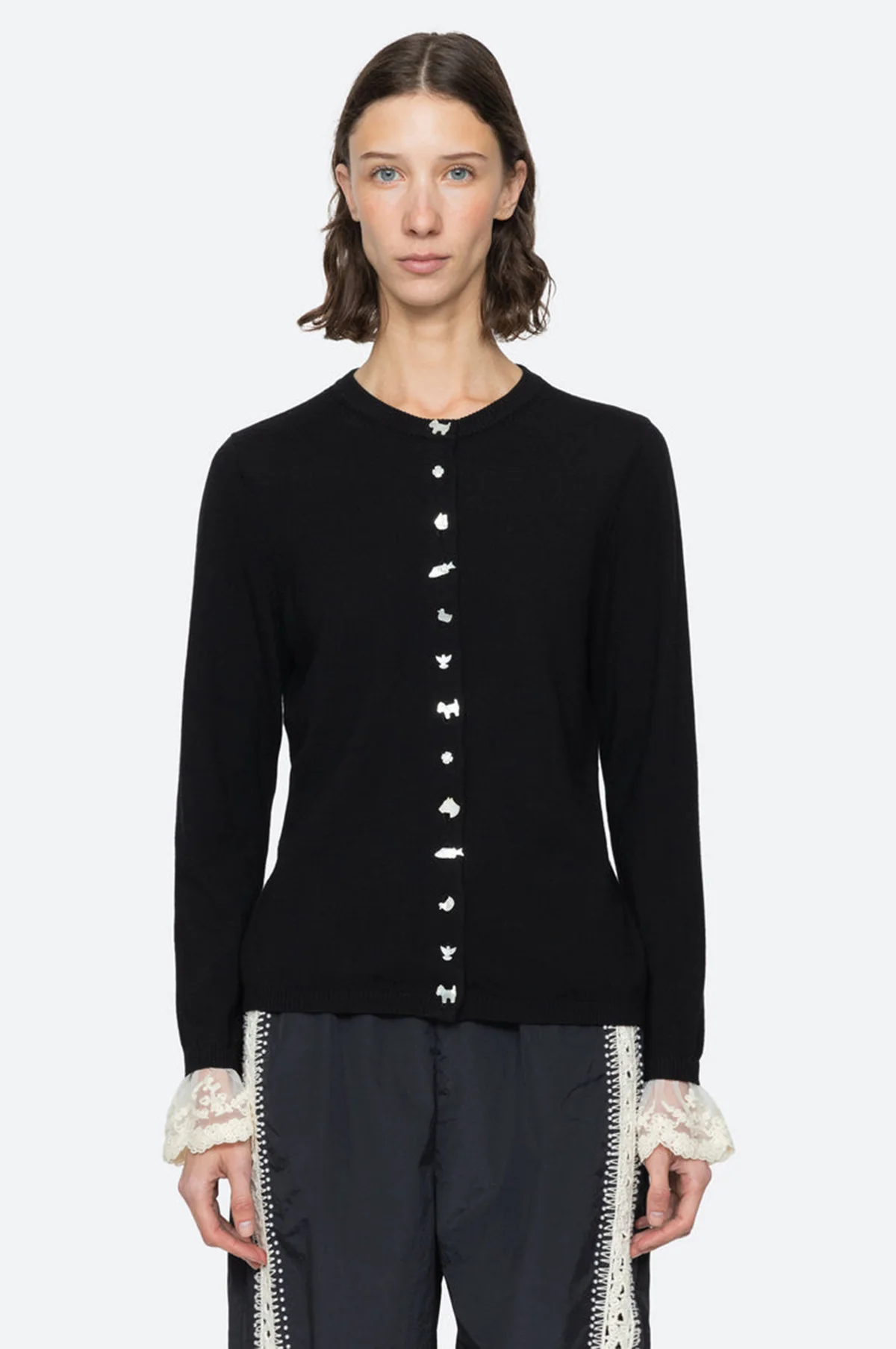 Diane Knit Cardigan Black - Image 8