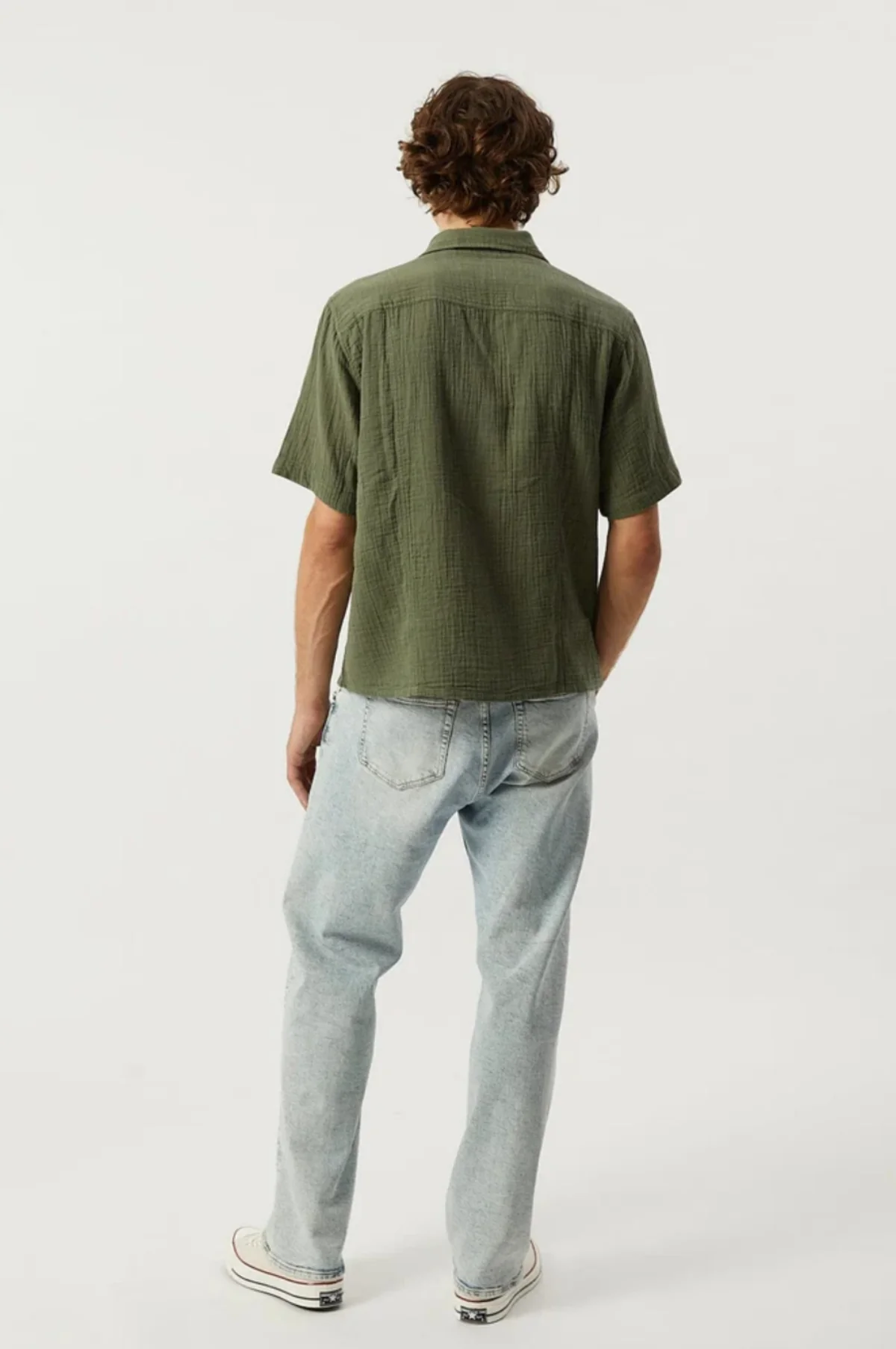 Double Cloth SS Shirt Army - Image 4