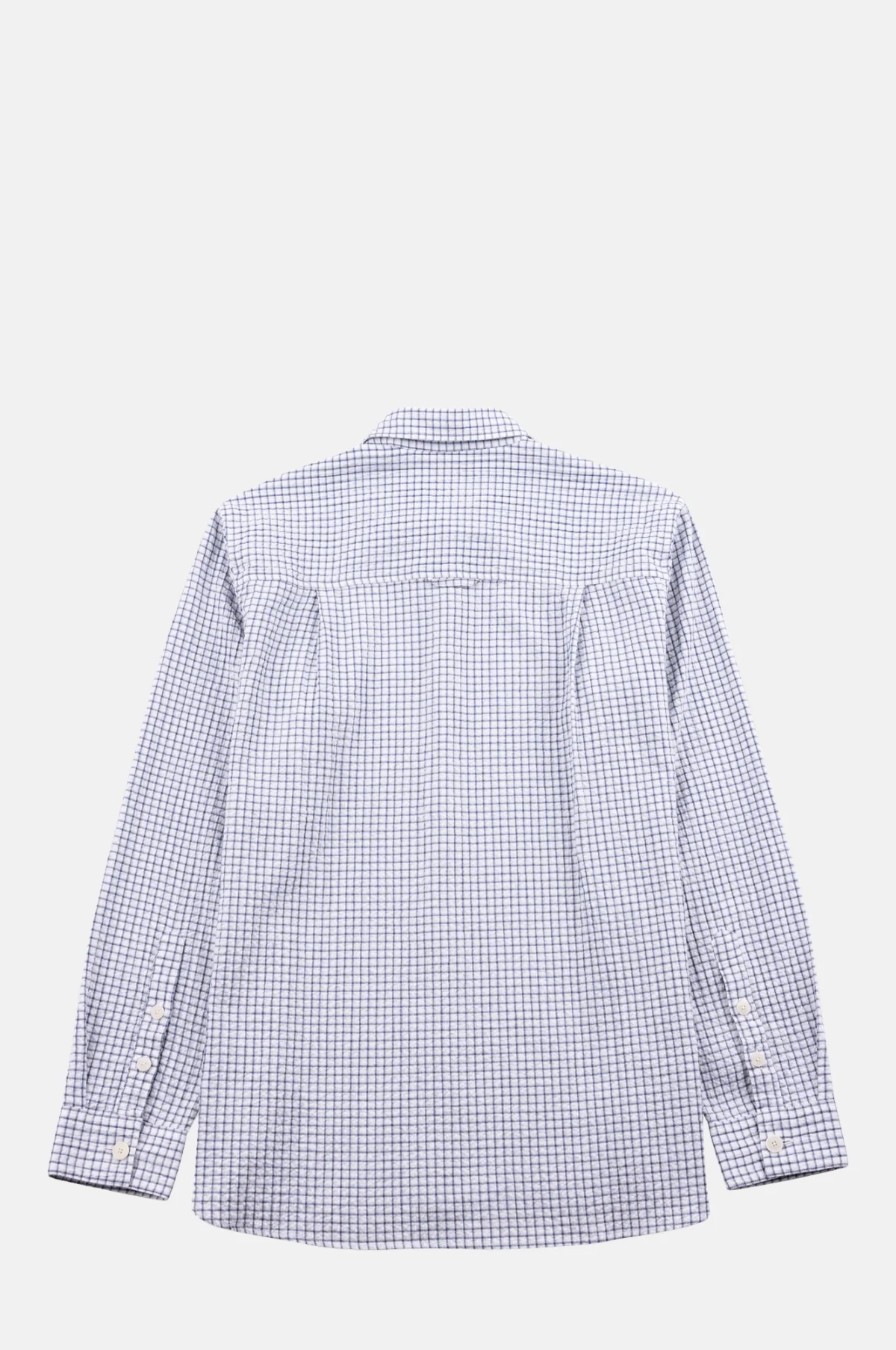 Easy Fit Shirt Soft Blue Mini Check - Image 5