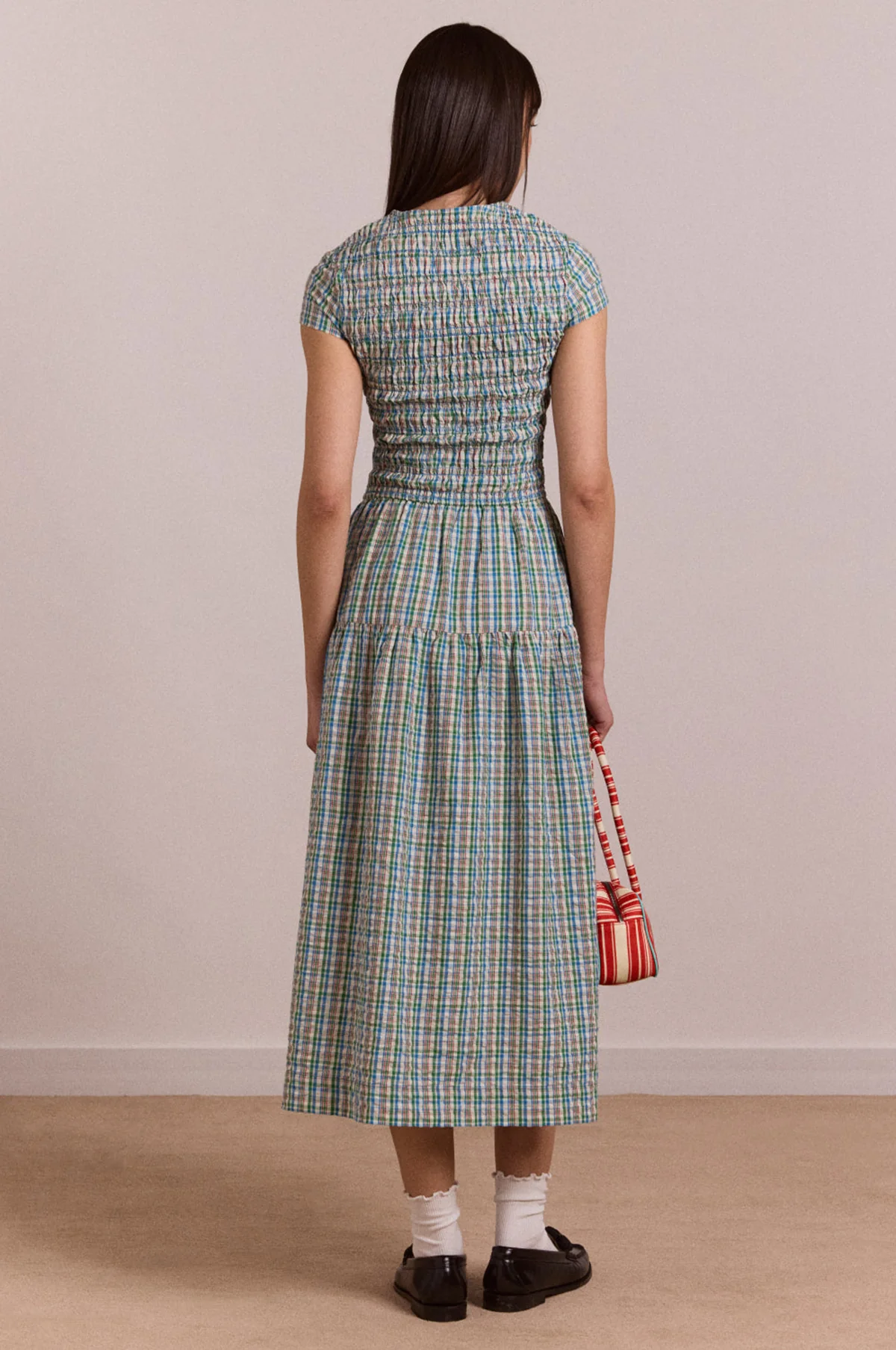 Ebba Midi Dress Picnic Check - Image 7
