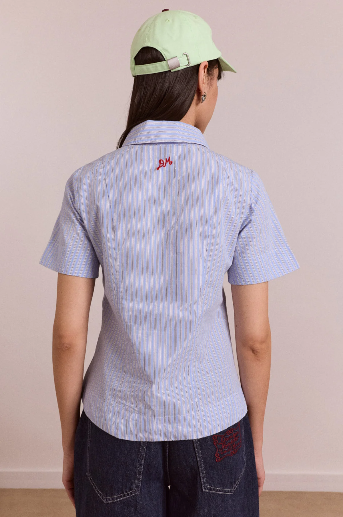 Ebba Shirt Mini Business Stripe - Image 4