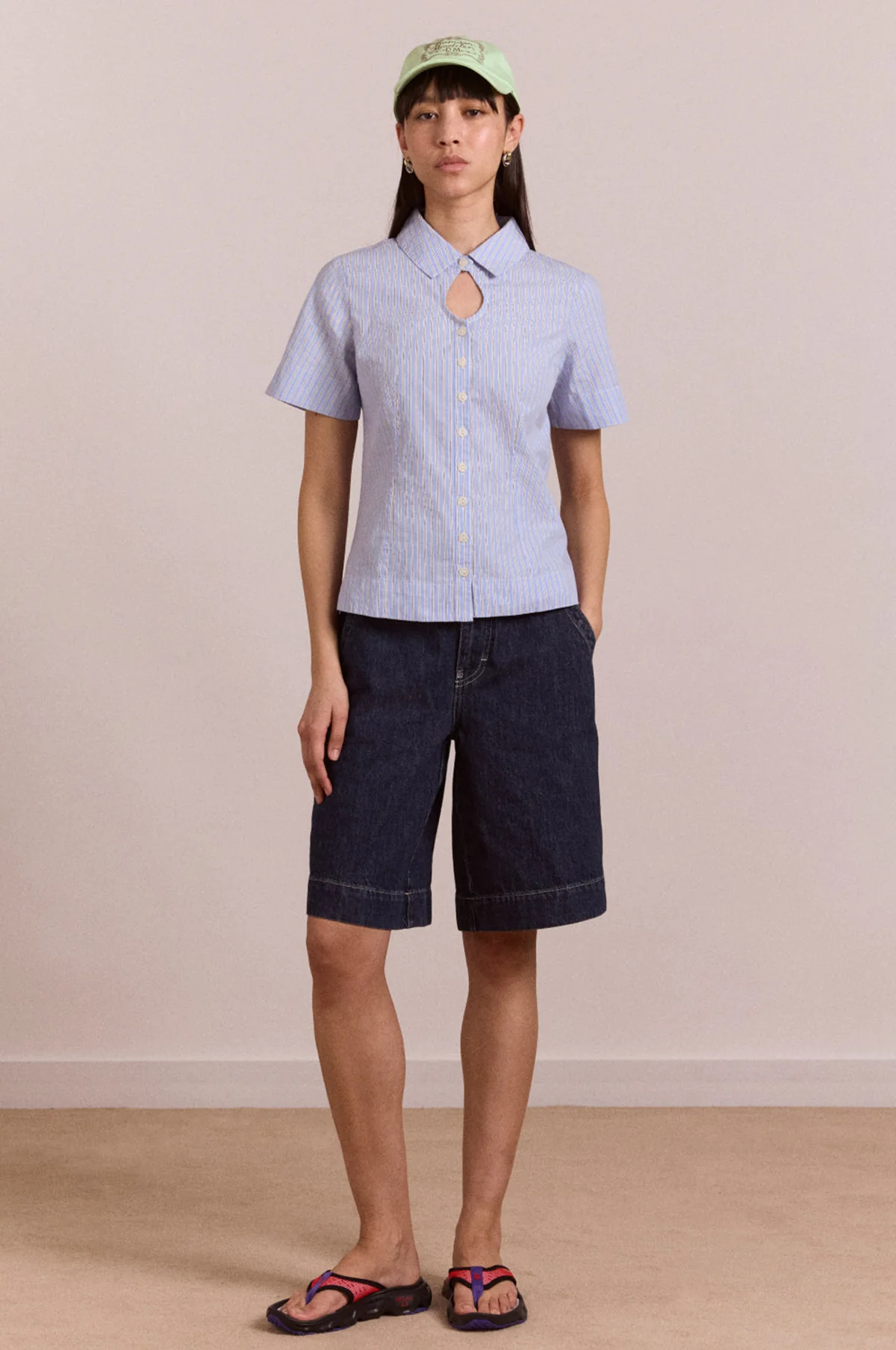 Ebba Shirt Mini Business Stripe - Image 6