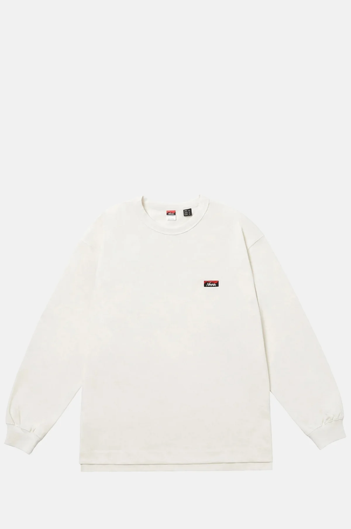 Box Logo Embroidered L/S Tee White