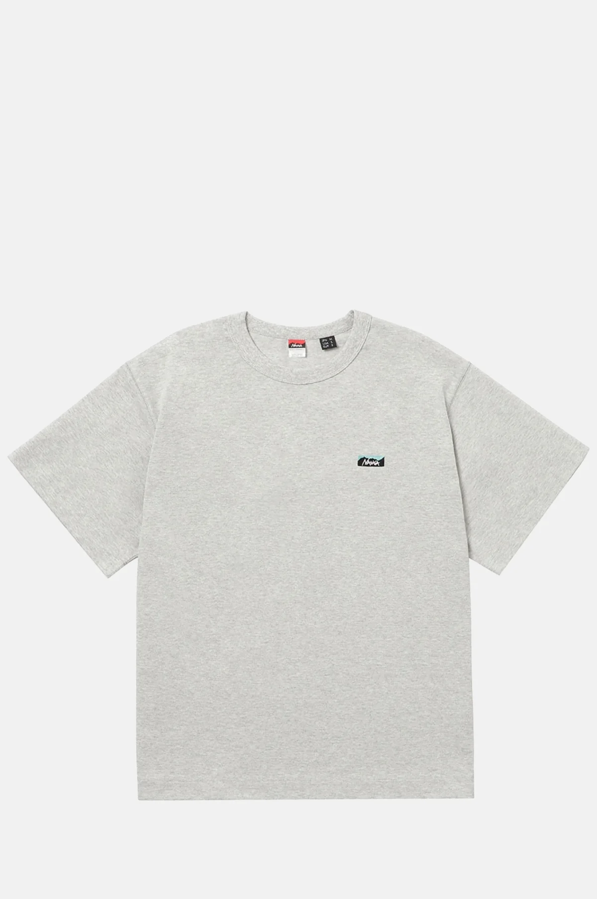 Box Logo Embroidery Tee Ash Grey