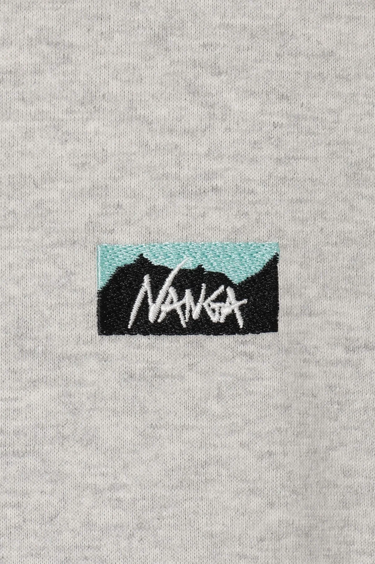 Box Logo Embroidery Tee Ash Grey - Image 2