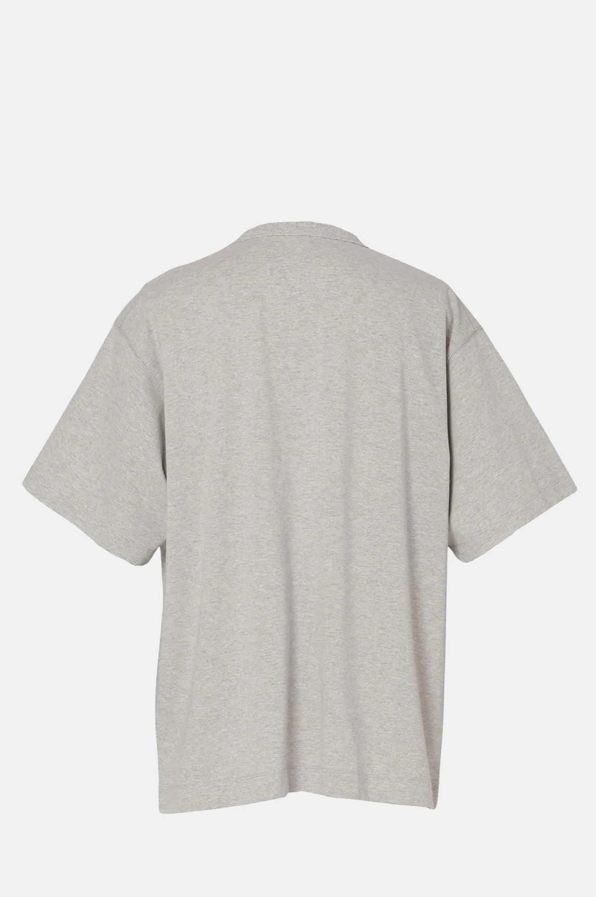 Box Logo Embroidery Tee Ash Grey - Image 4