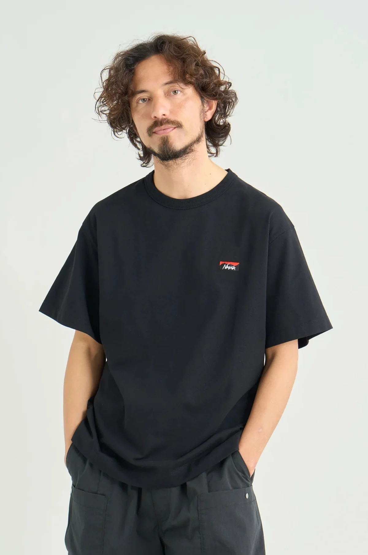 Box Logo Embroidery Tee Black - Image 2