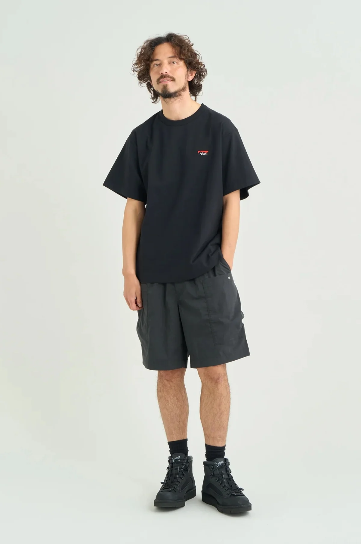 Box Logo Embroidery Tee Black - Image 3