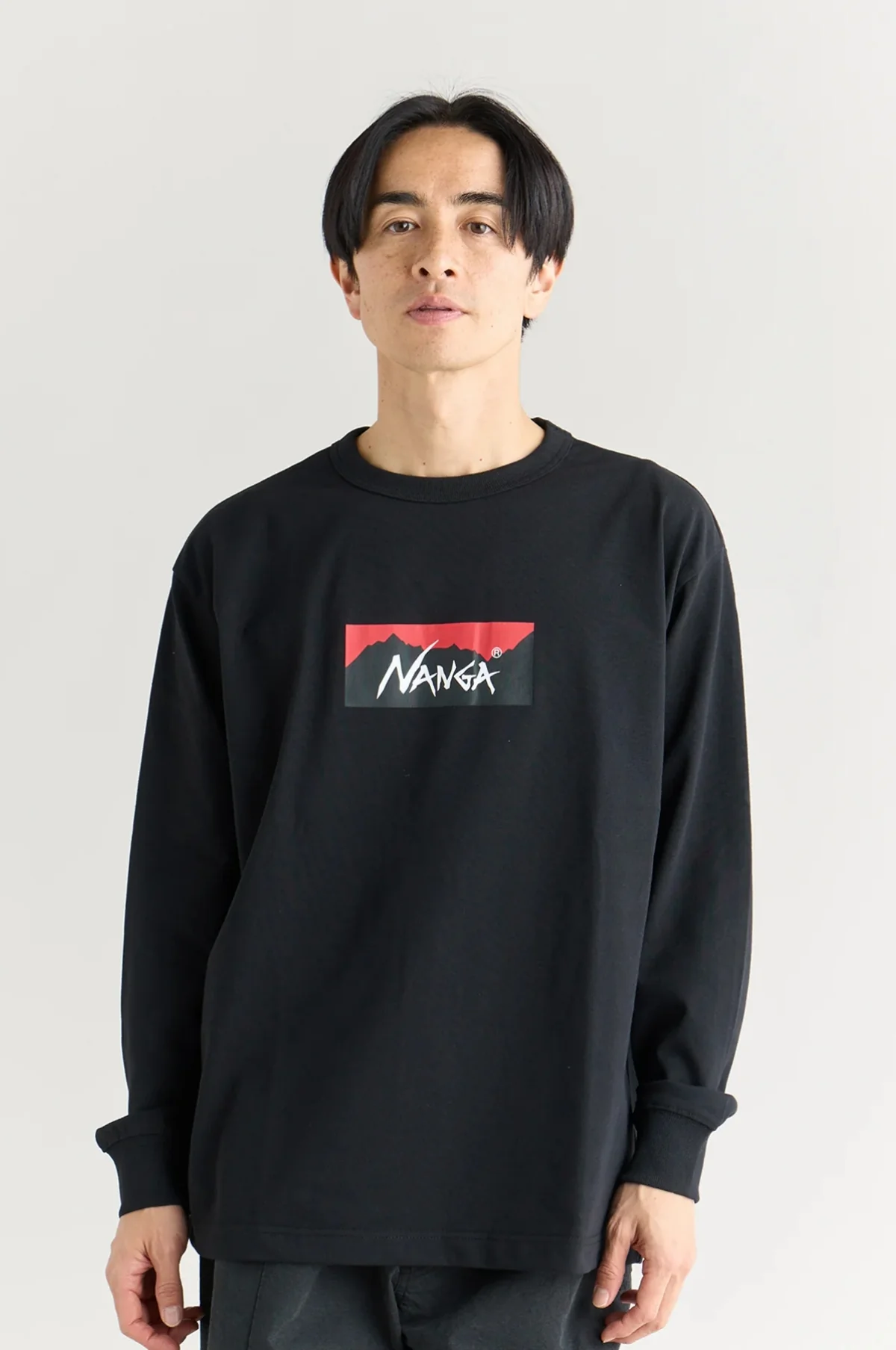 Box Logo L/S Tee Black - Image 2