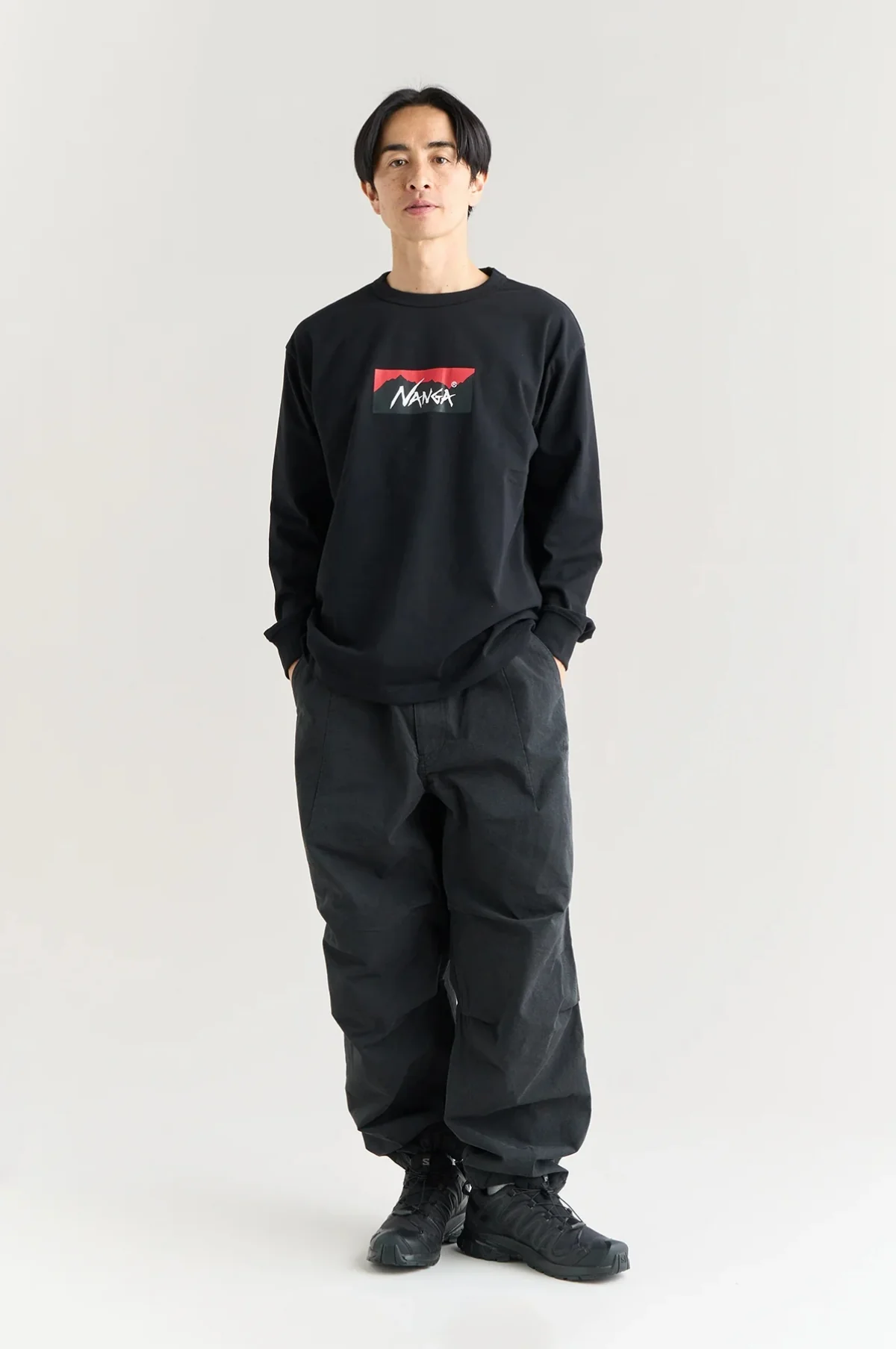 Box Logo L/S Tee Black - Image 3