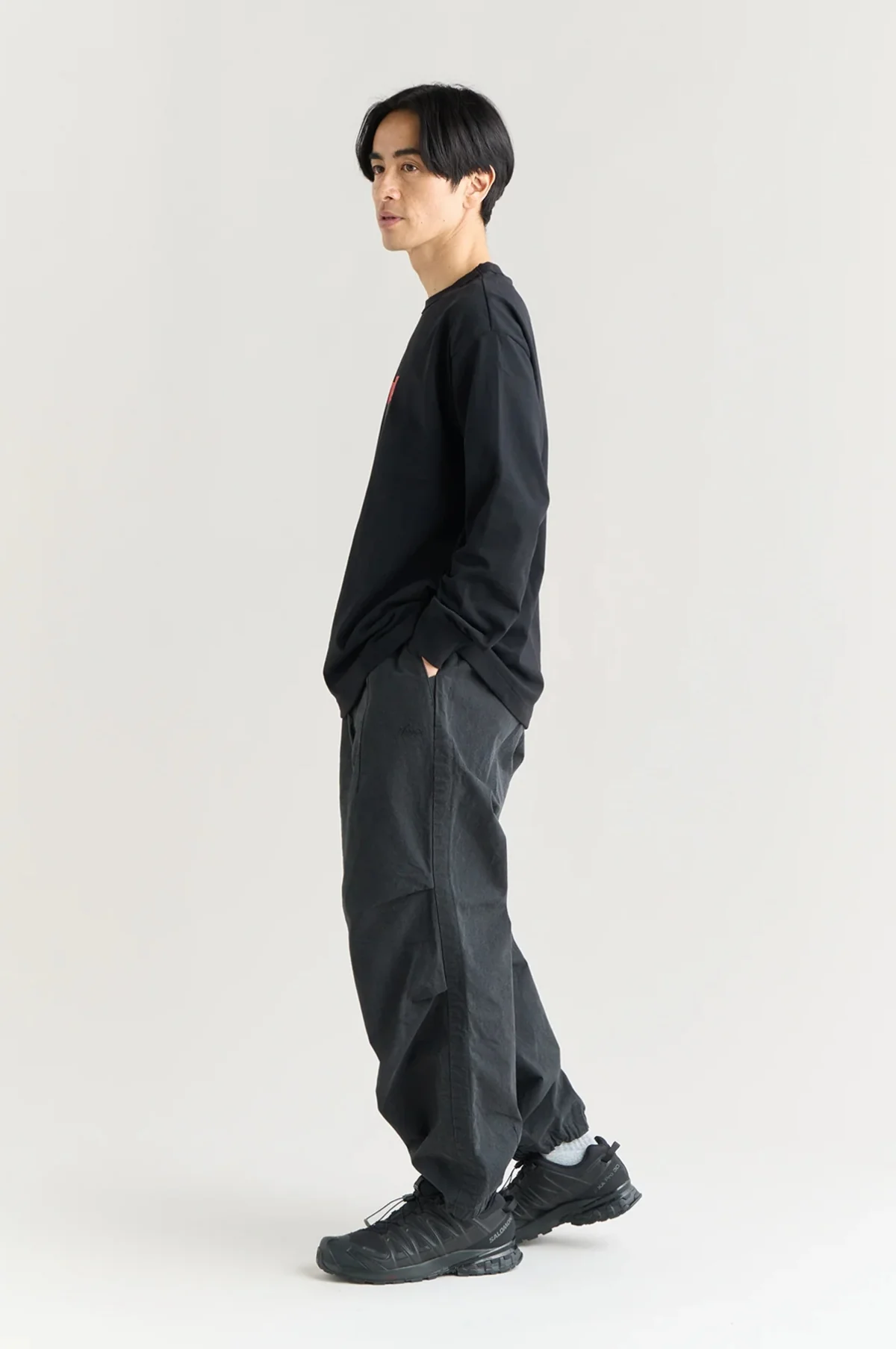 Box Logo L/S Tee Black - Image 4