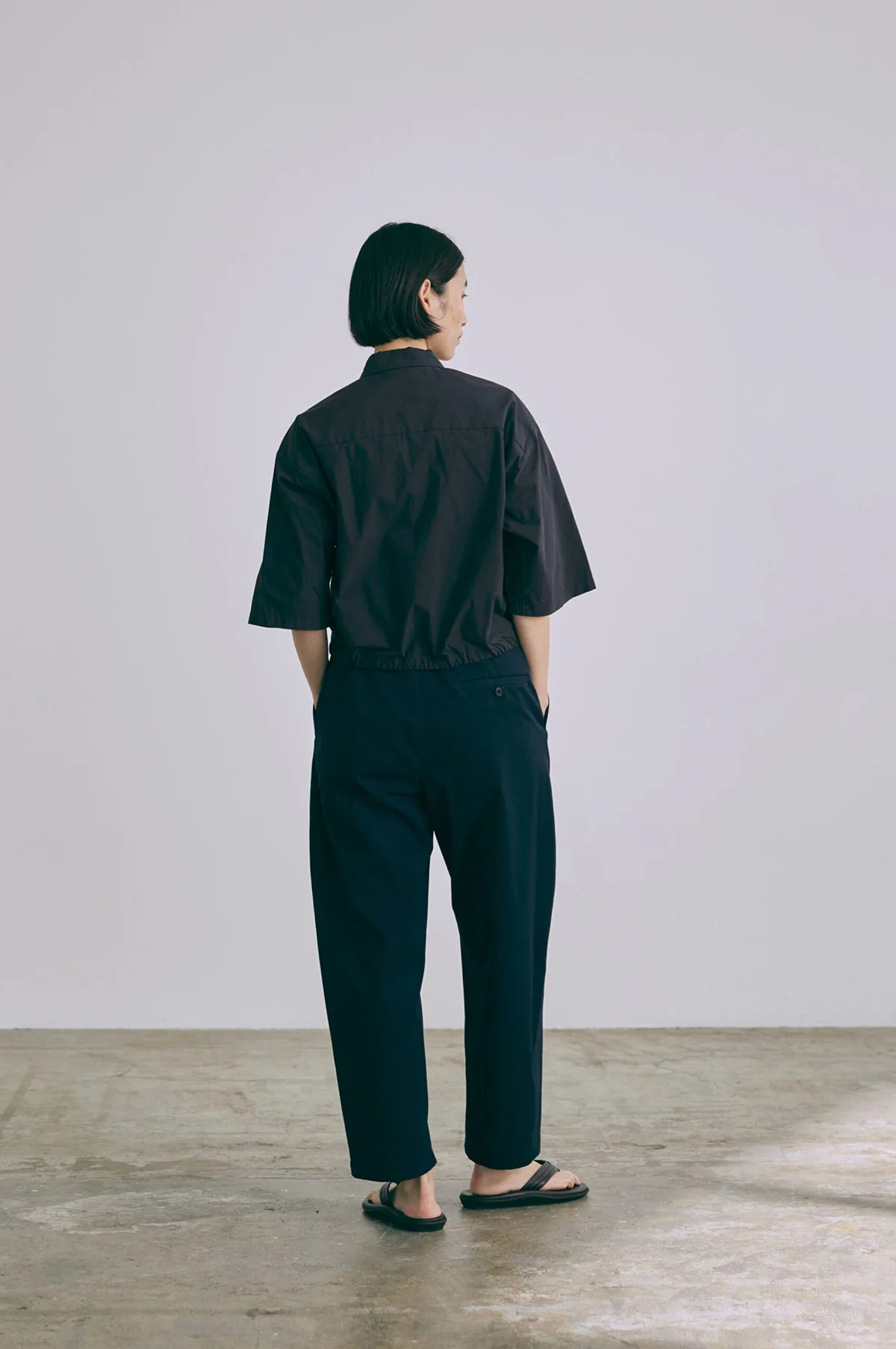 Ecru Chino Pants Navy - Image 3