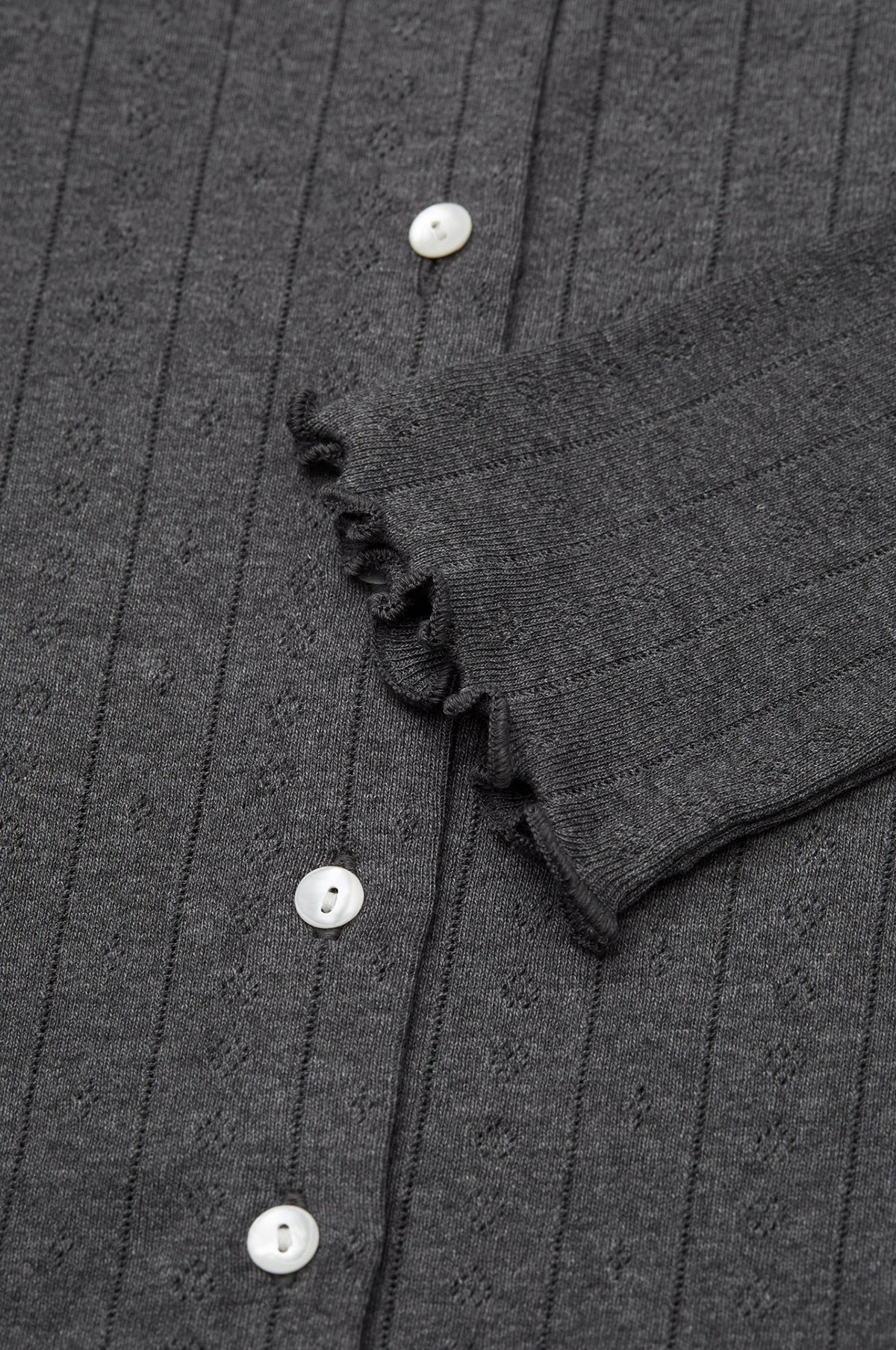 Edie Cardigan Dark Grey - Image 4