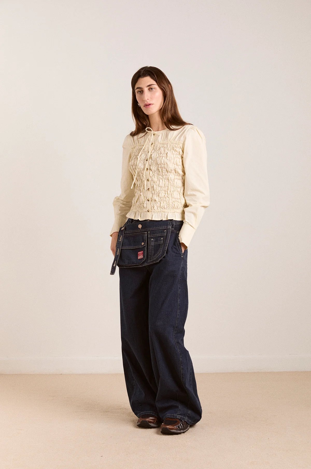 Elliana Smocked Cardi Butter - Image 3