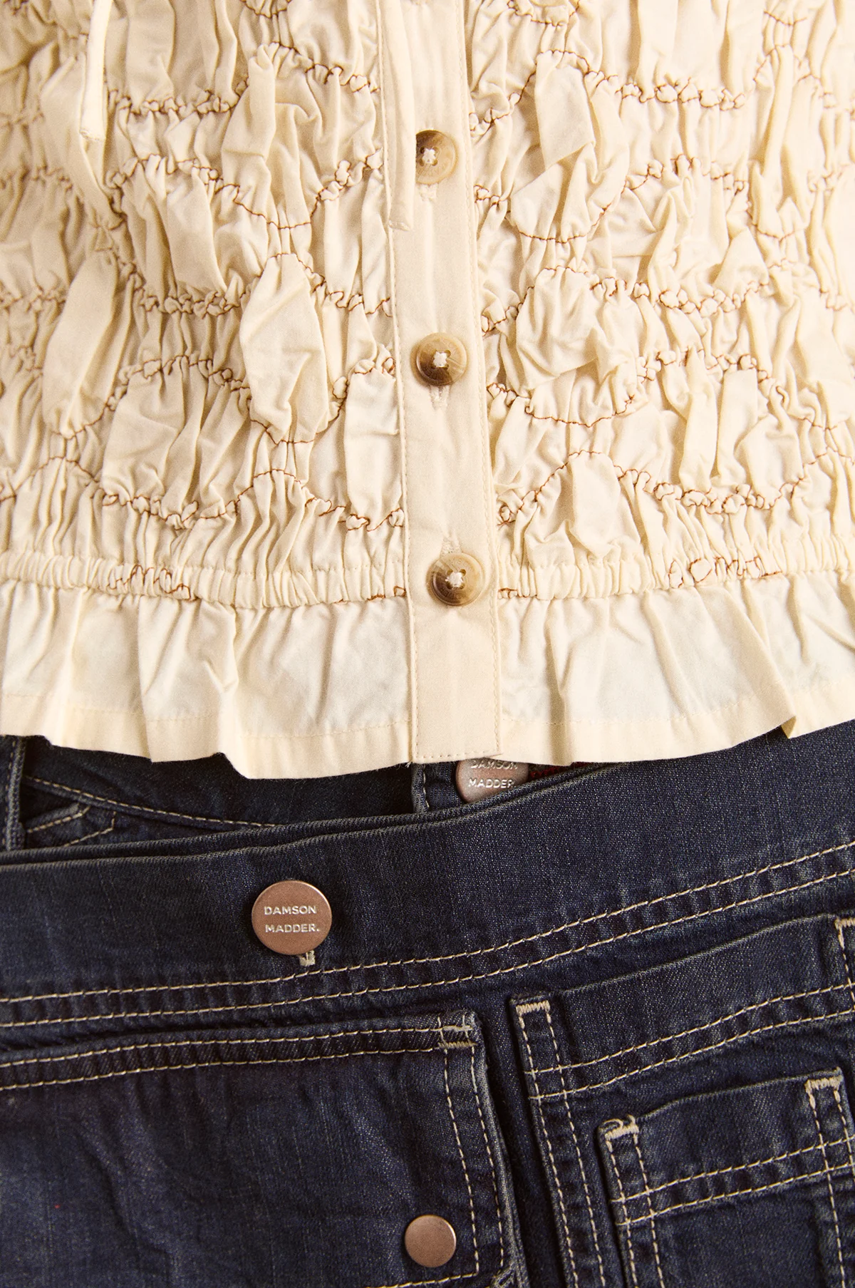 Elliana Smocked Cardi Butter - Image 8