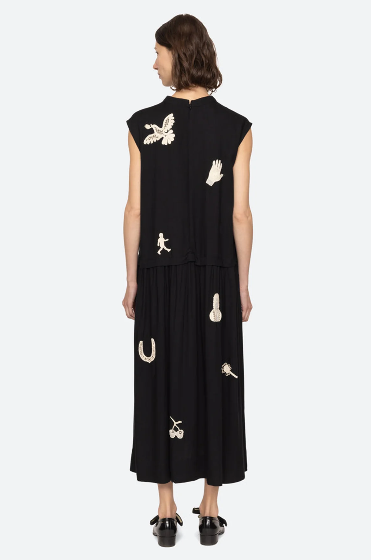 Ellison Solid Tank Midi Dress Black - Image 6
