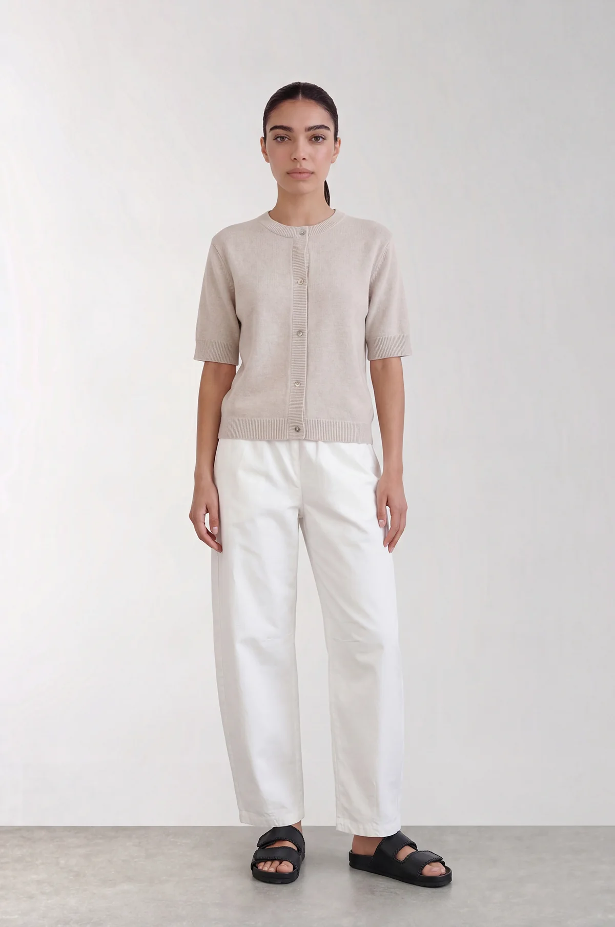 Eloise Cardigan Plaza Taupe Mel - Image 3
