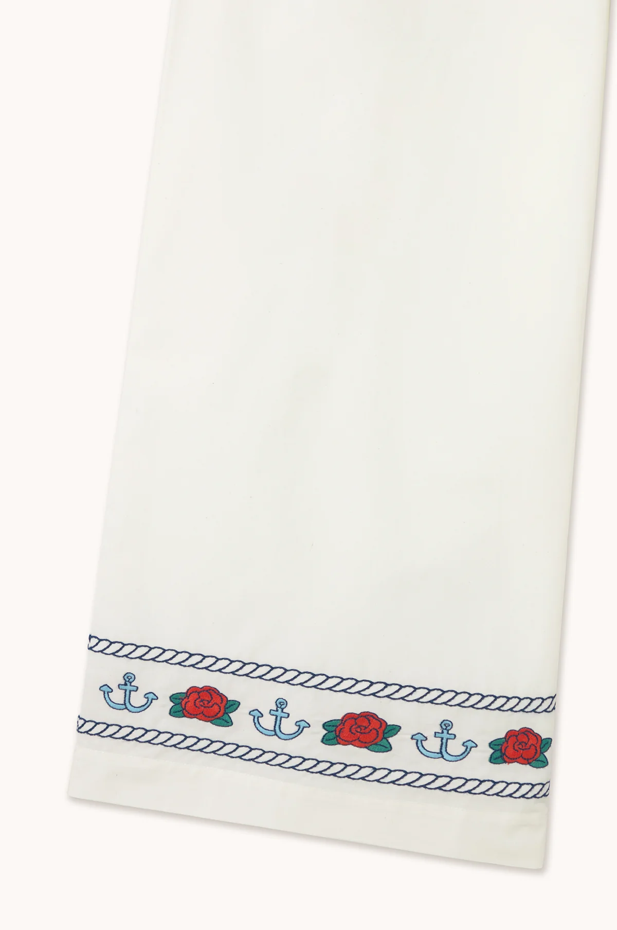 Embroidered Pants Off-White - Image 6