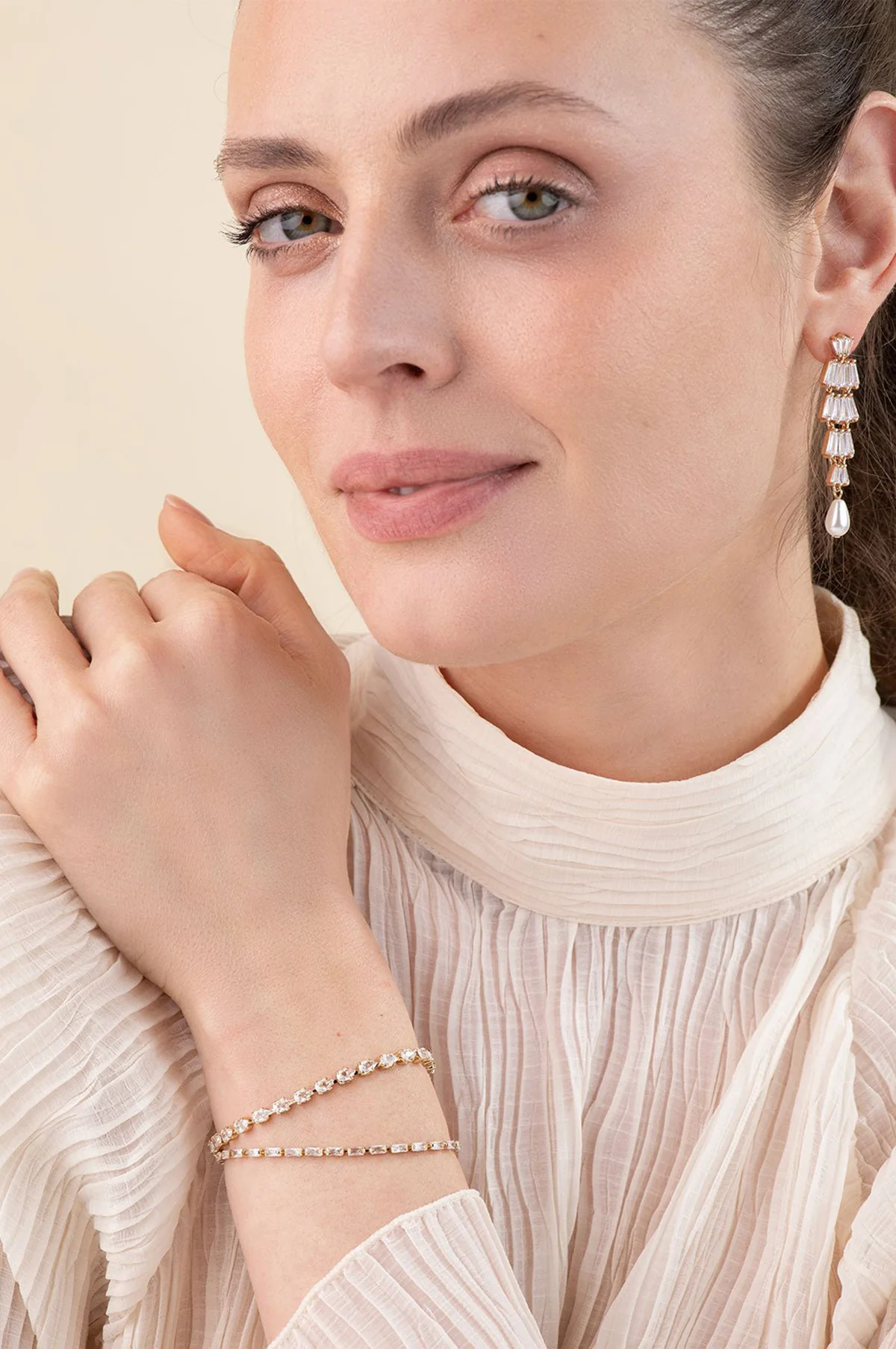 Esther Gold Bracelets (Set of 2) - Image 3