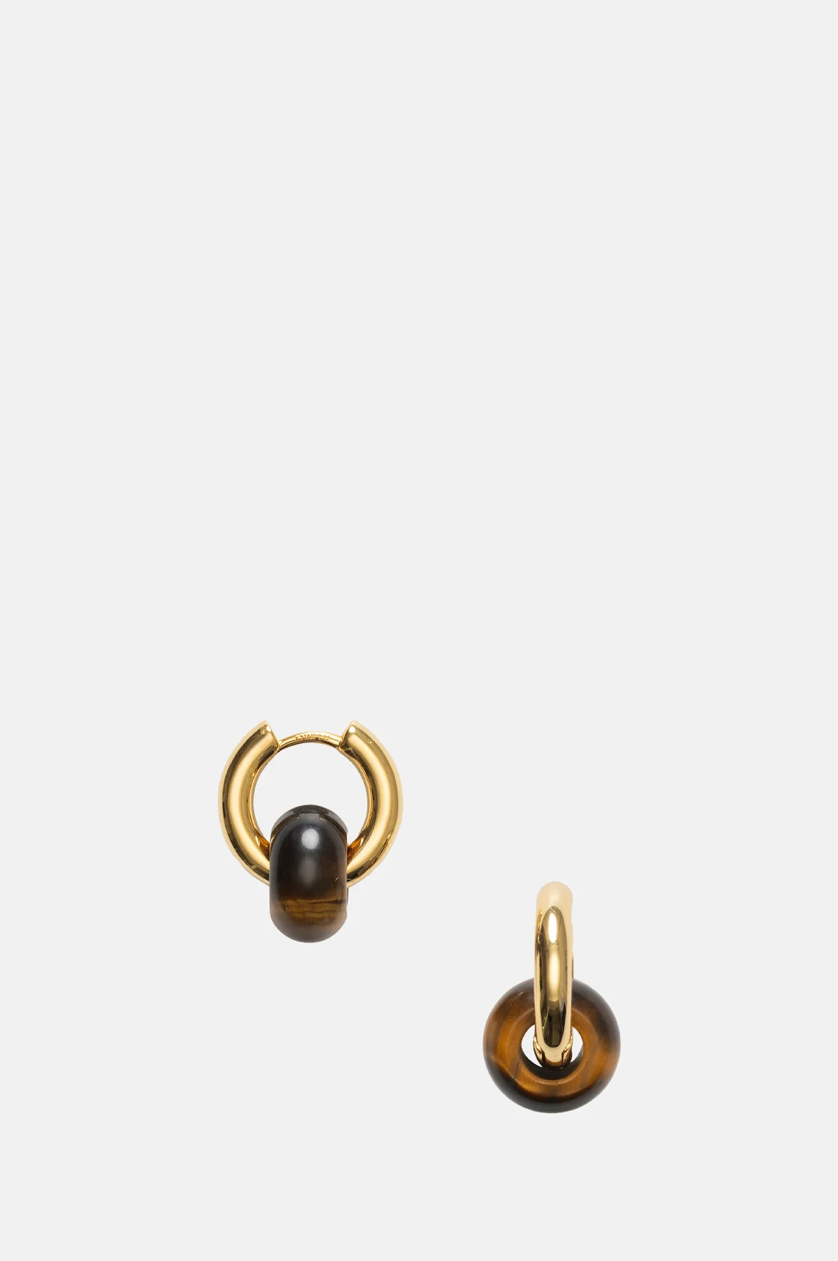 Eye of the Tiger Glazed Donut Hoop Earrings