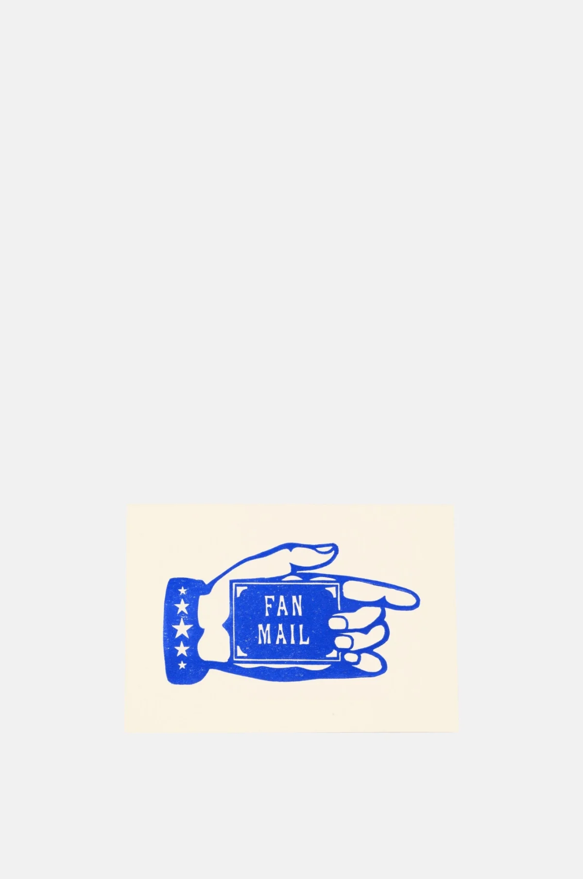 Fan Mail Linocut Greeting Card