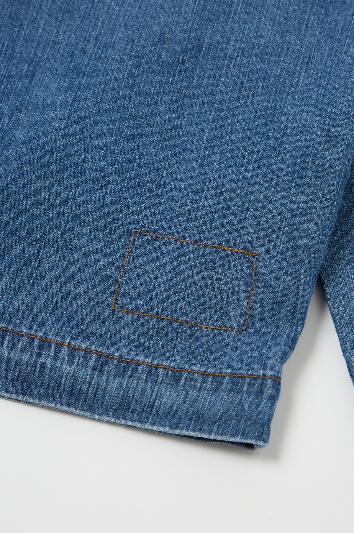 Field Jacket 8OZ Slub Denim Washed Indigo - Image 4
