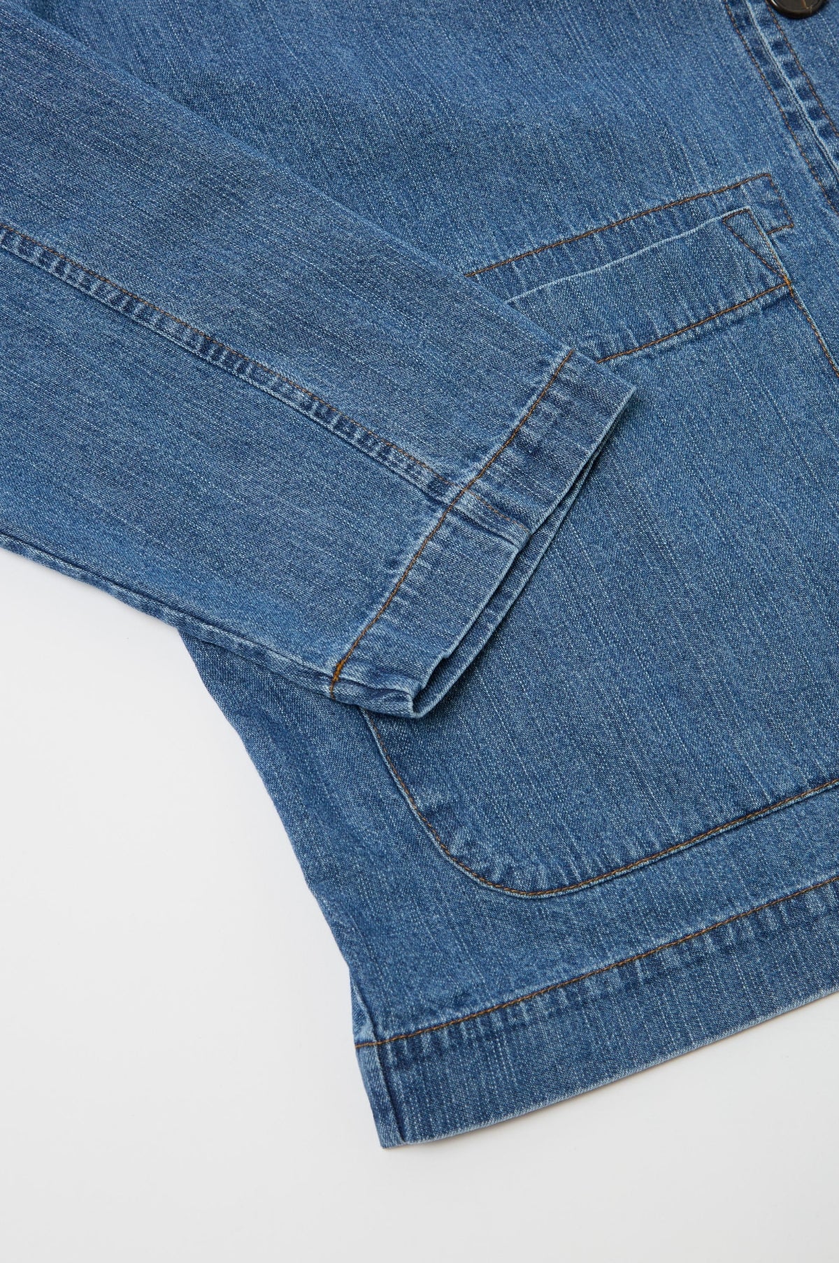 Field Jacket 8OZ Slub Denim Washed Indigo - Image 5