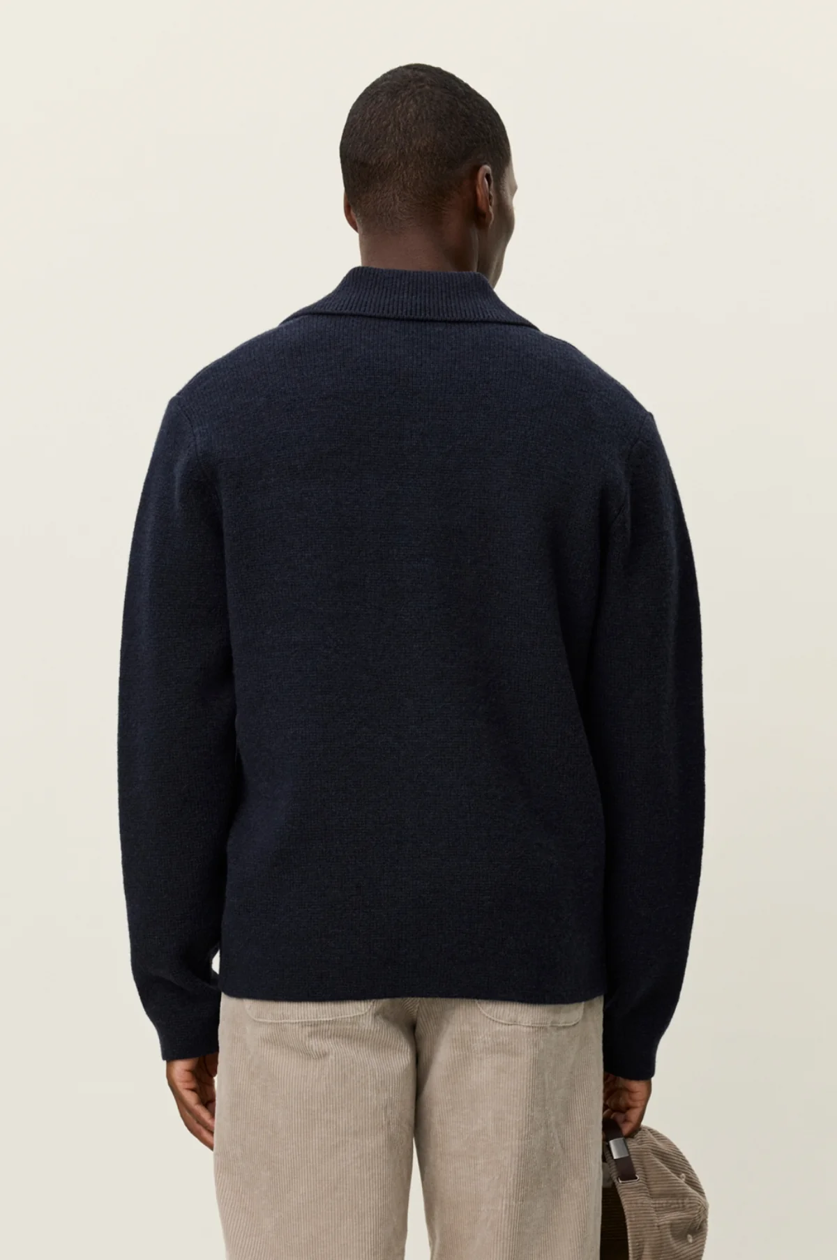 Fischer Milano Knit Overshirt Dark Navy - Image 6