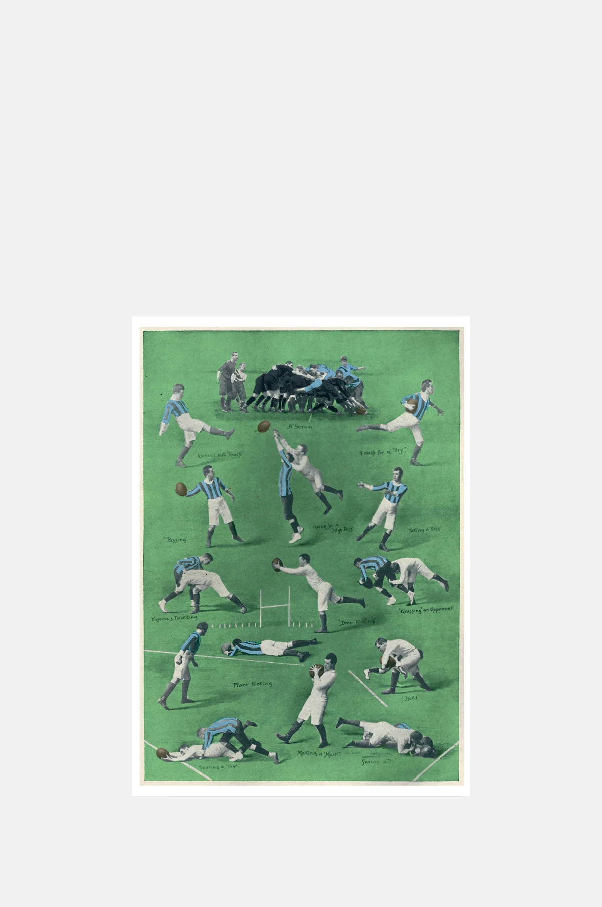 Football - The Rugby Union Game Greeting Card