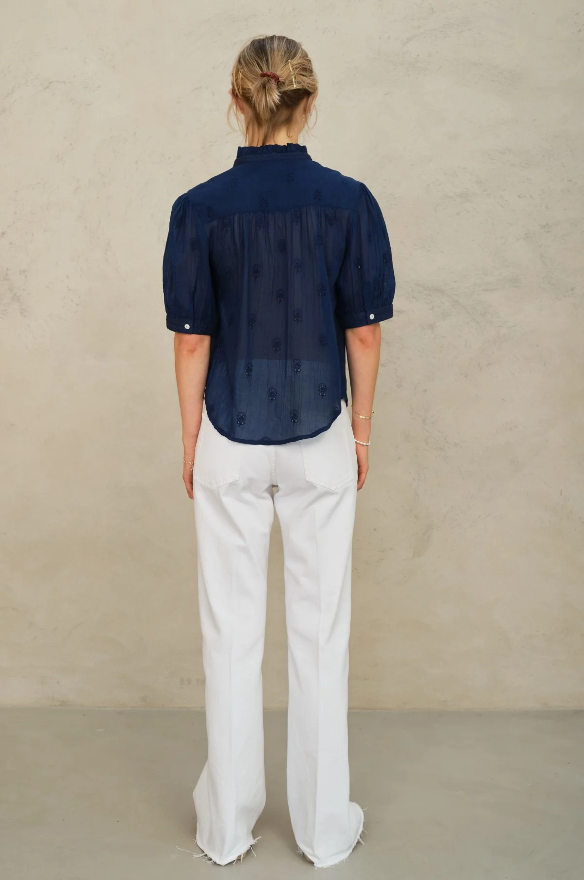 Frani Emb Top Indigo - Image 6