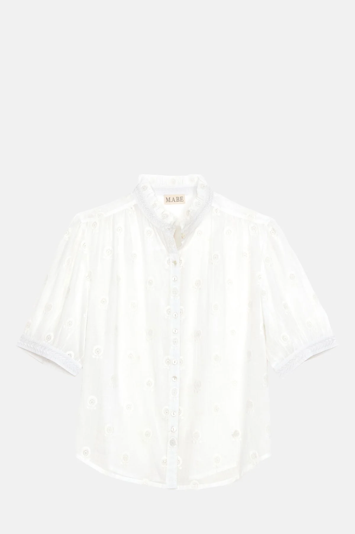 Frani Emb Top White