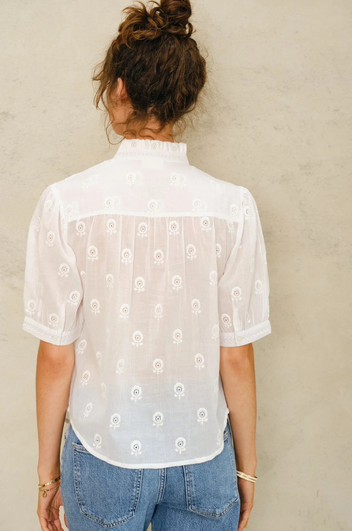 Frani Emb Top White - Image 4