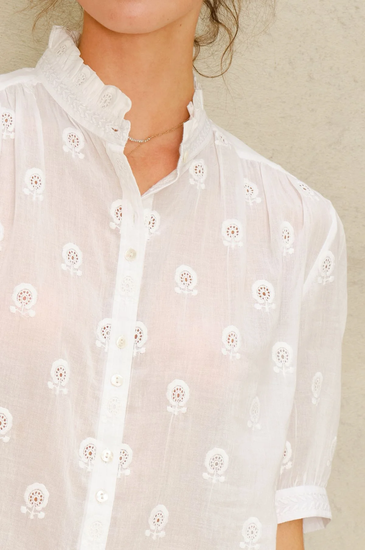 Frani Emb Top White - Image 5
