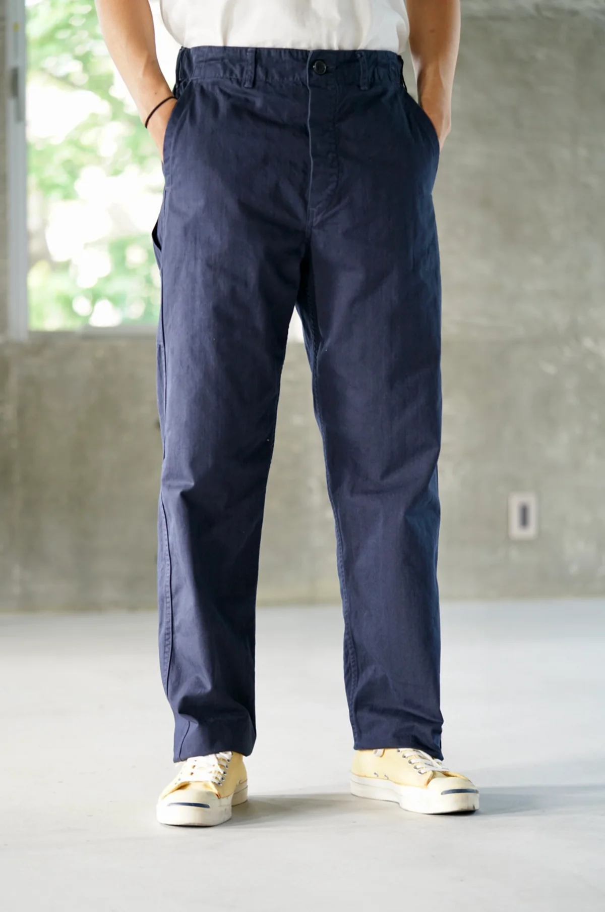 French Work Pants Navy - Image 2