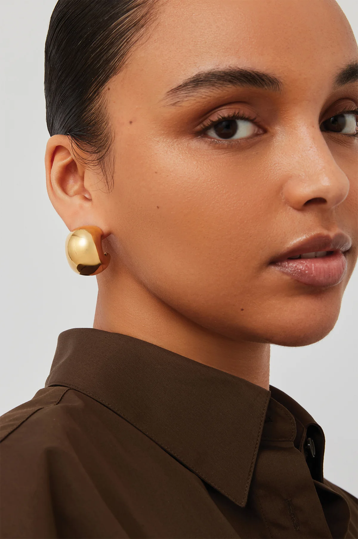 Gemma Gold Hoop Earrings - Image 2