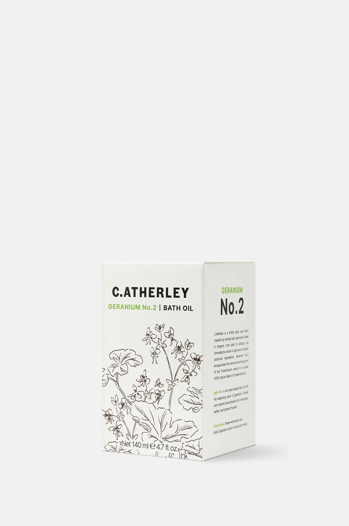 Geranium No.02 Bath Oil 140ml - Image 4