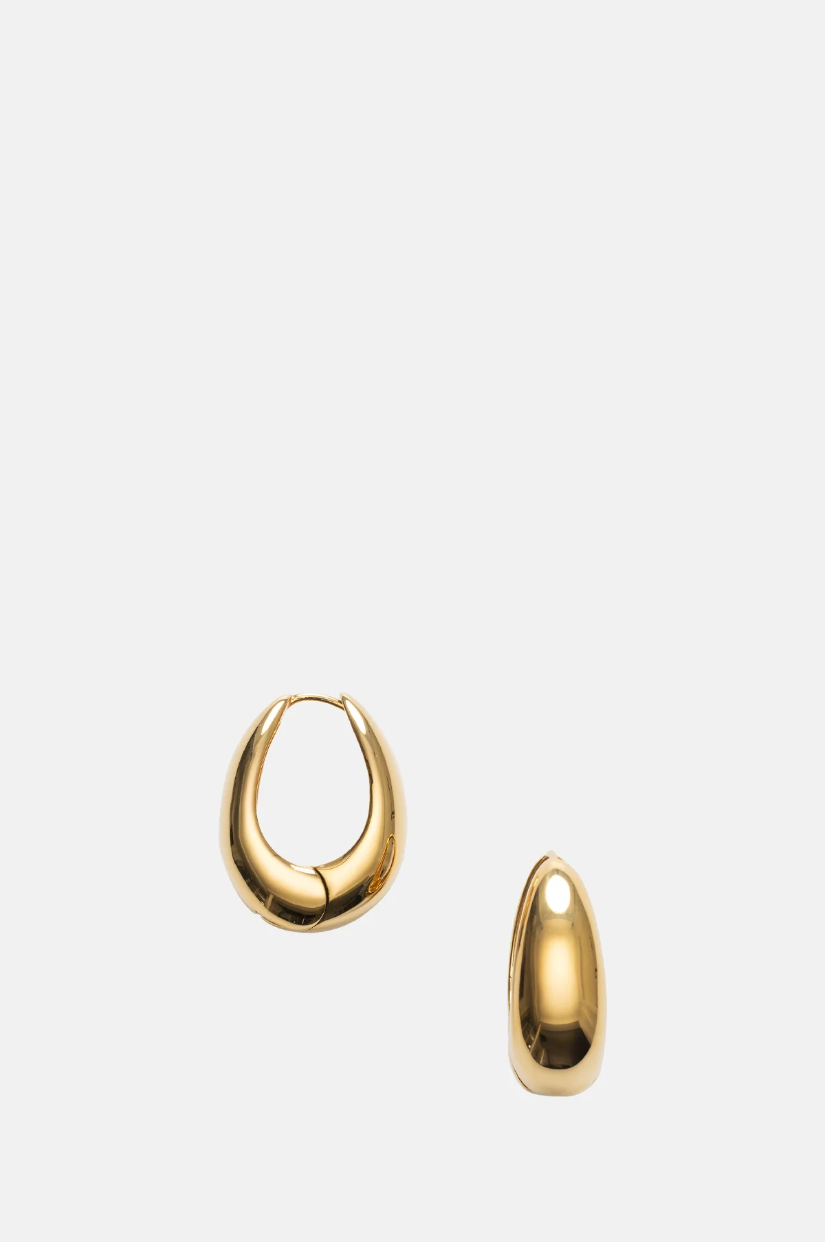 Golden Curve Hoop Earrings Bold