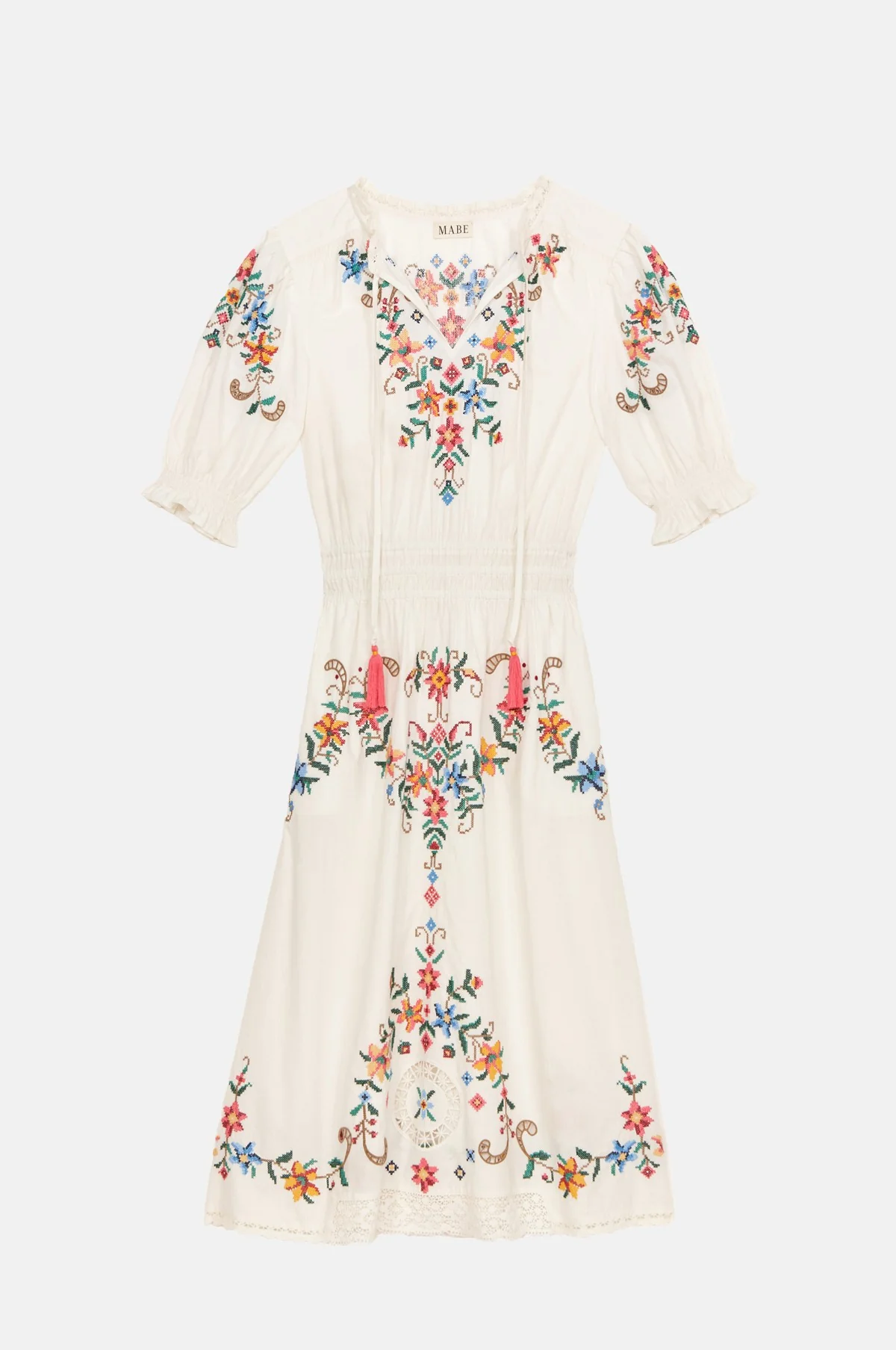 Gracie Emb Midi Dress Multi