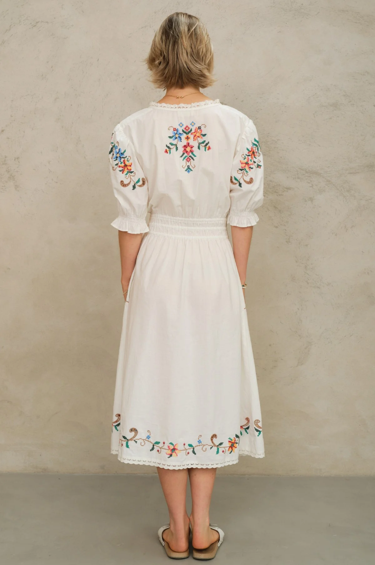 Gracie Emb Midi Dress Multi - Image 5
