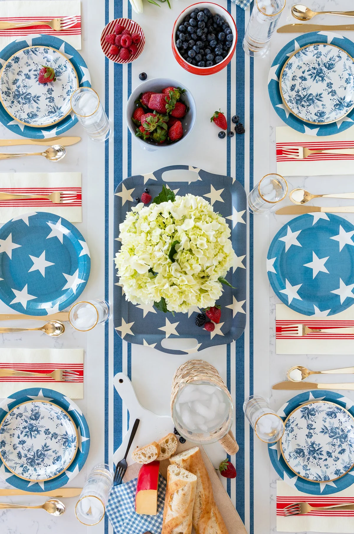 Hamptons Paper Table Runner - Image 3